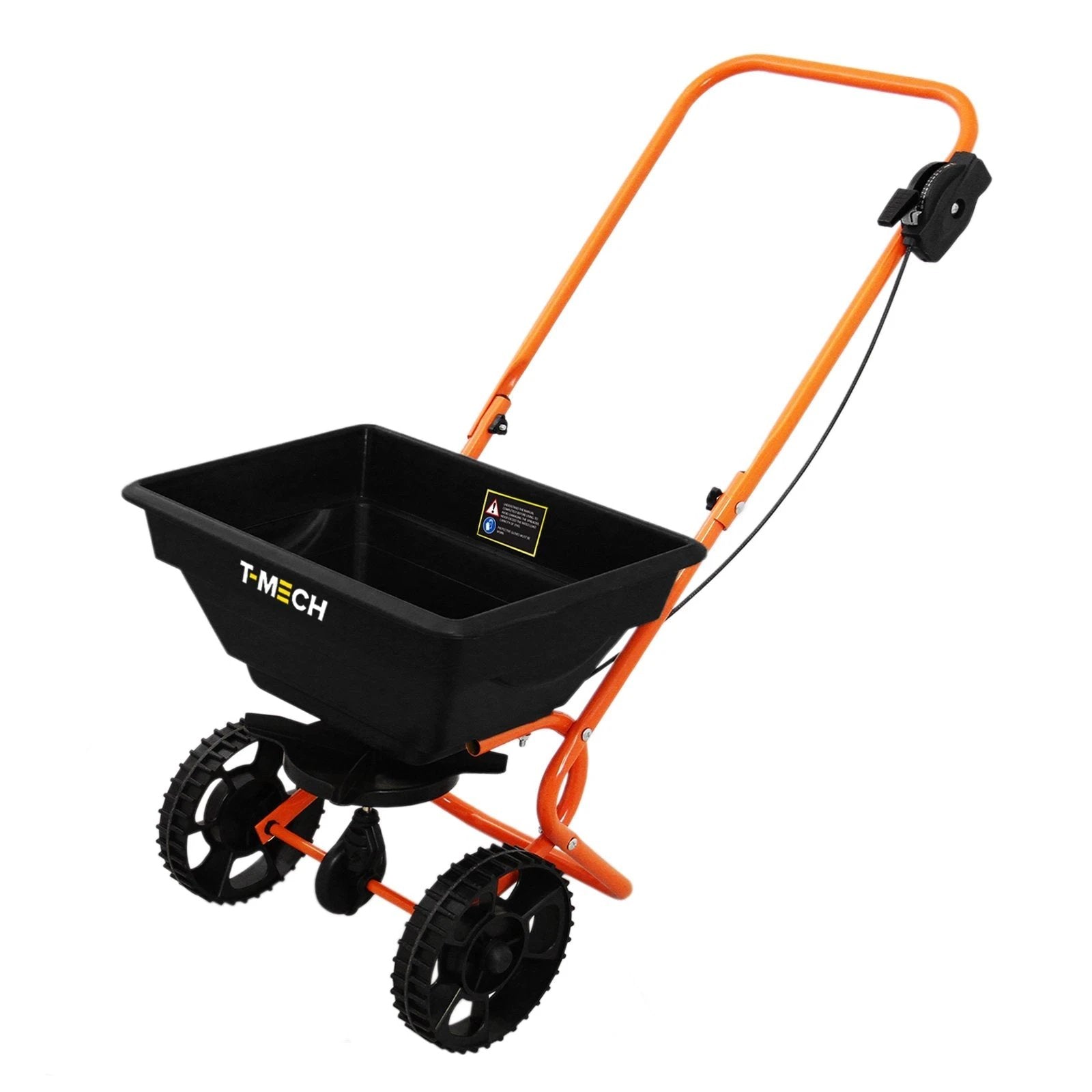 Monster Shop Rotary Spreader & 50cm Lawn Leveller - Orange -