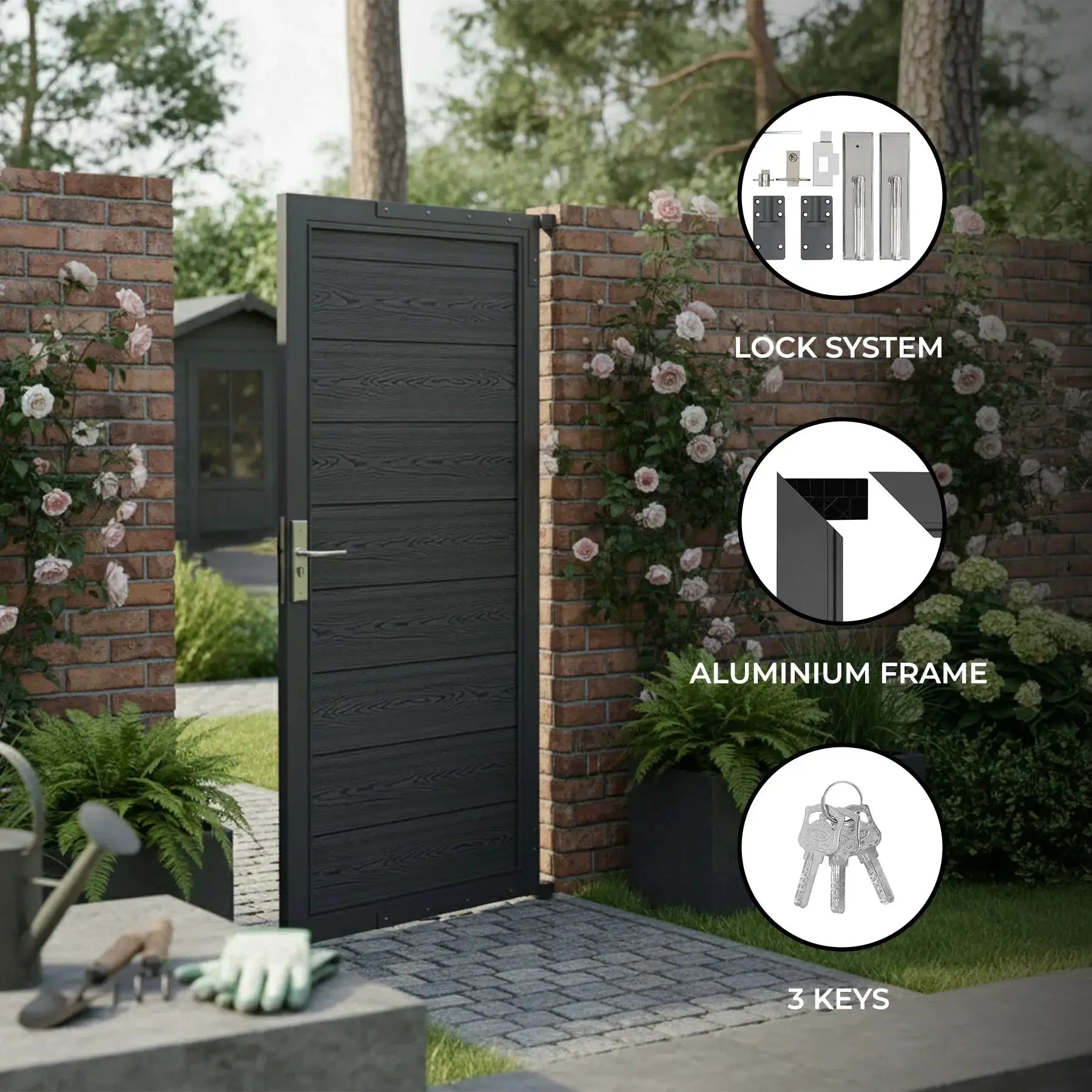 Composite Panel Gate - Grey - from Monster Shop