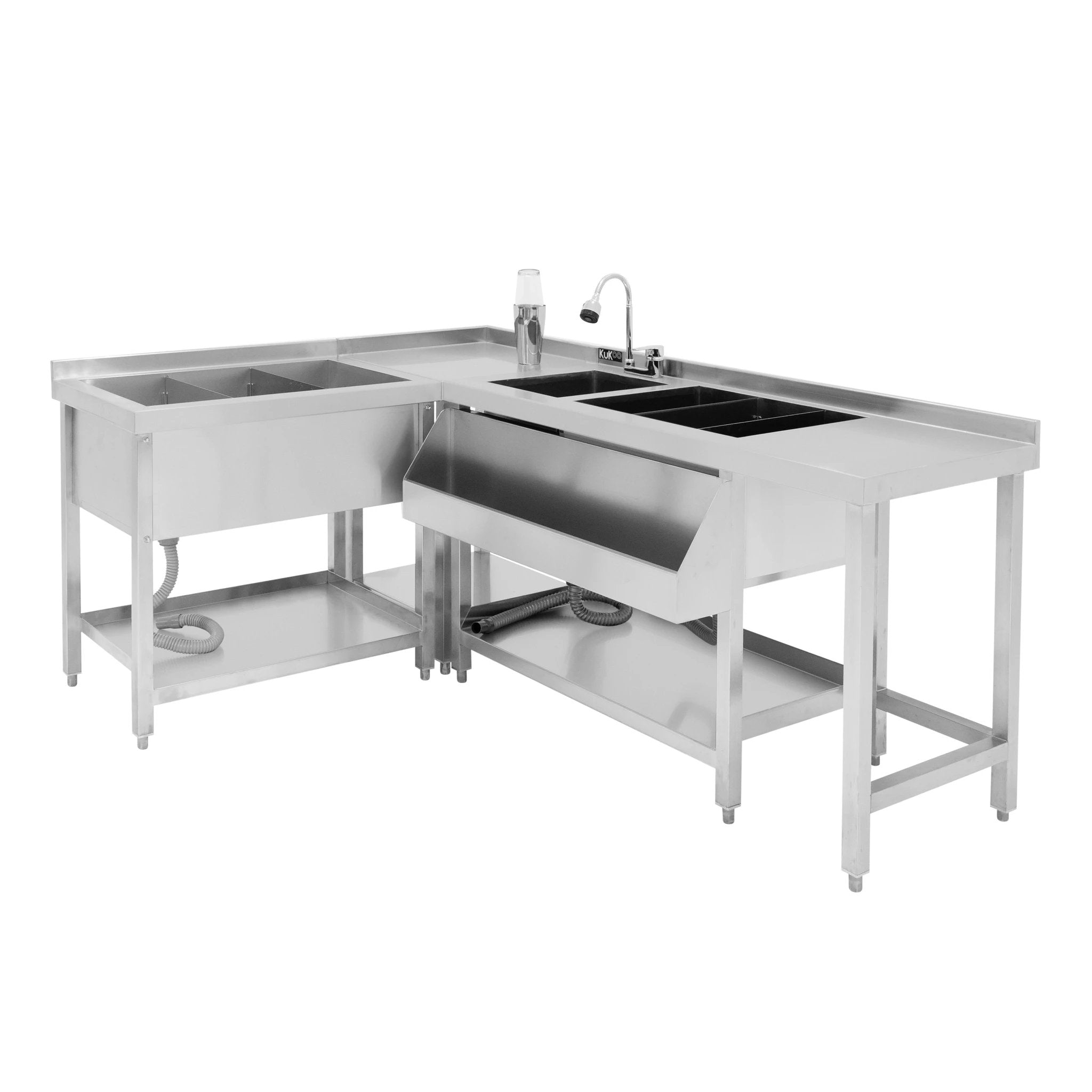 Modular Cocktail Bar Station with Ice Well by Monster Shop