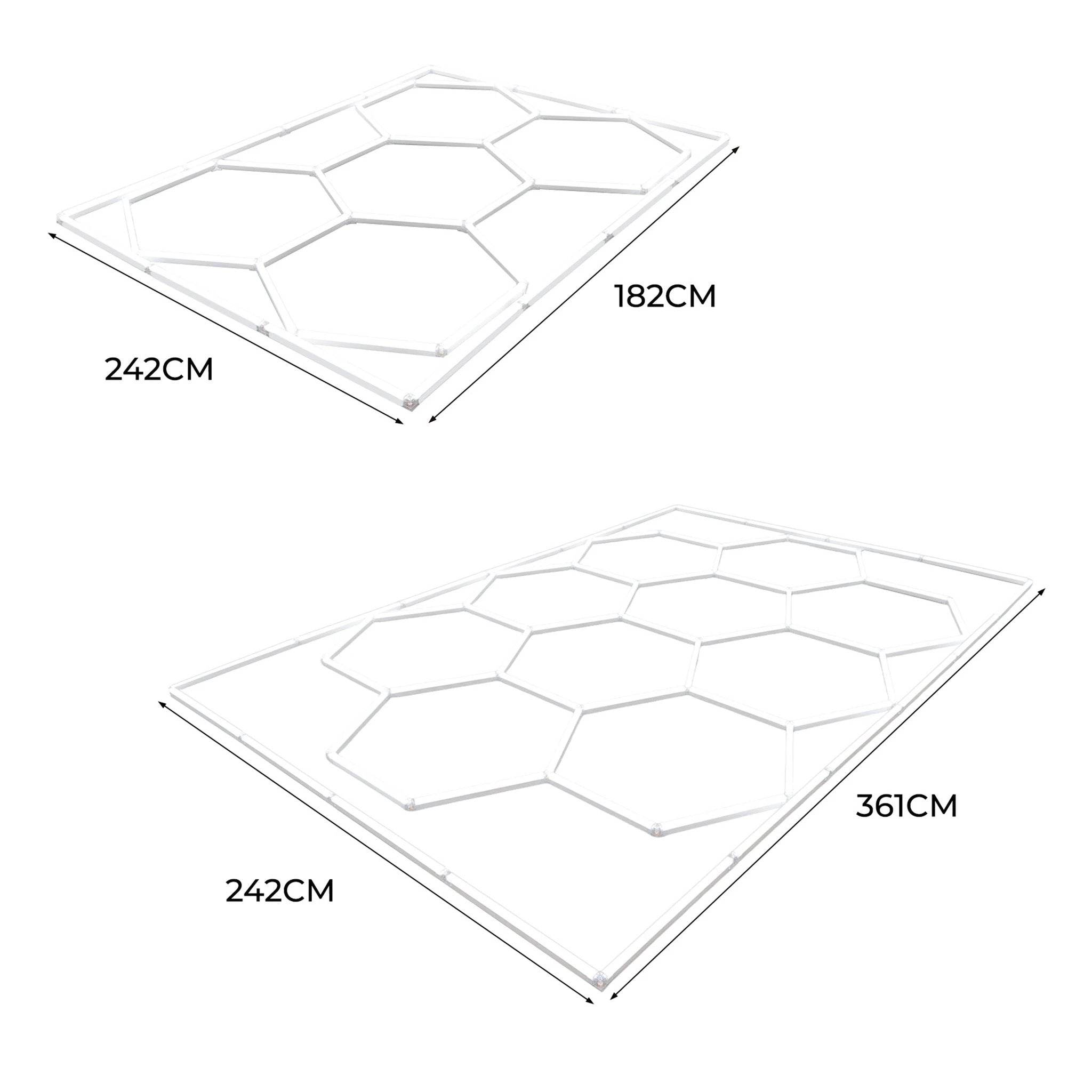 Hexagon LED Lighting x 10 by Monster Shop