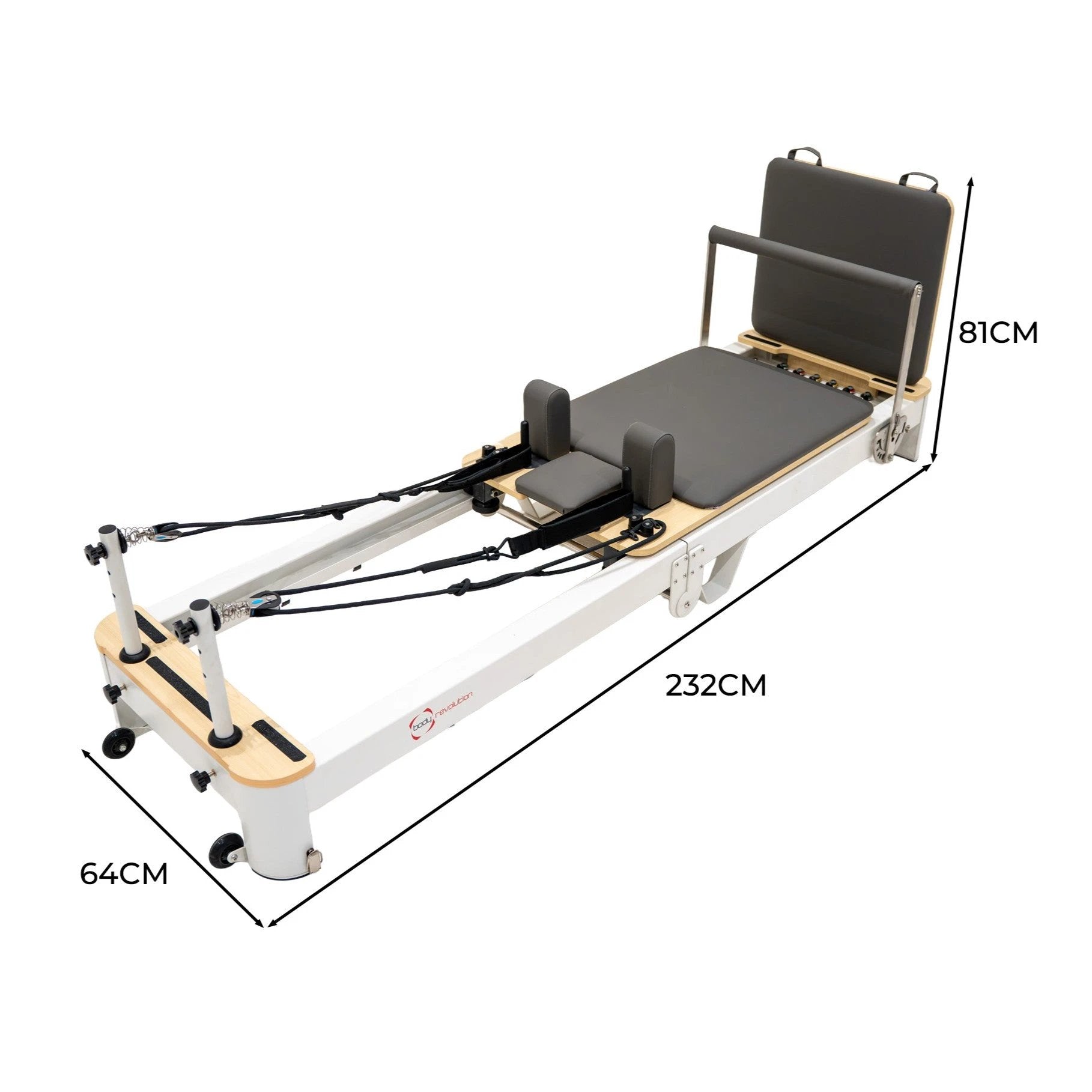 Monster Shop Pilates Reformer Machine - Aluminium -