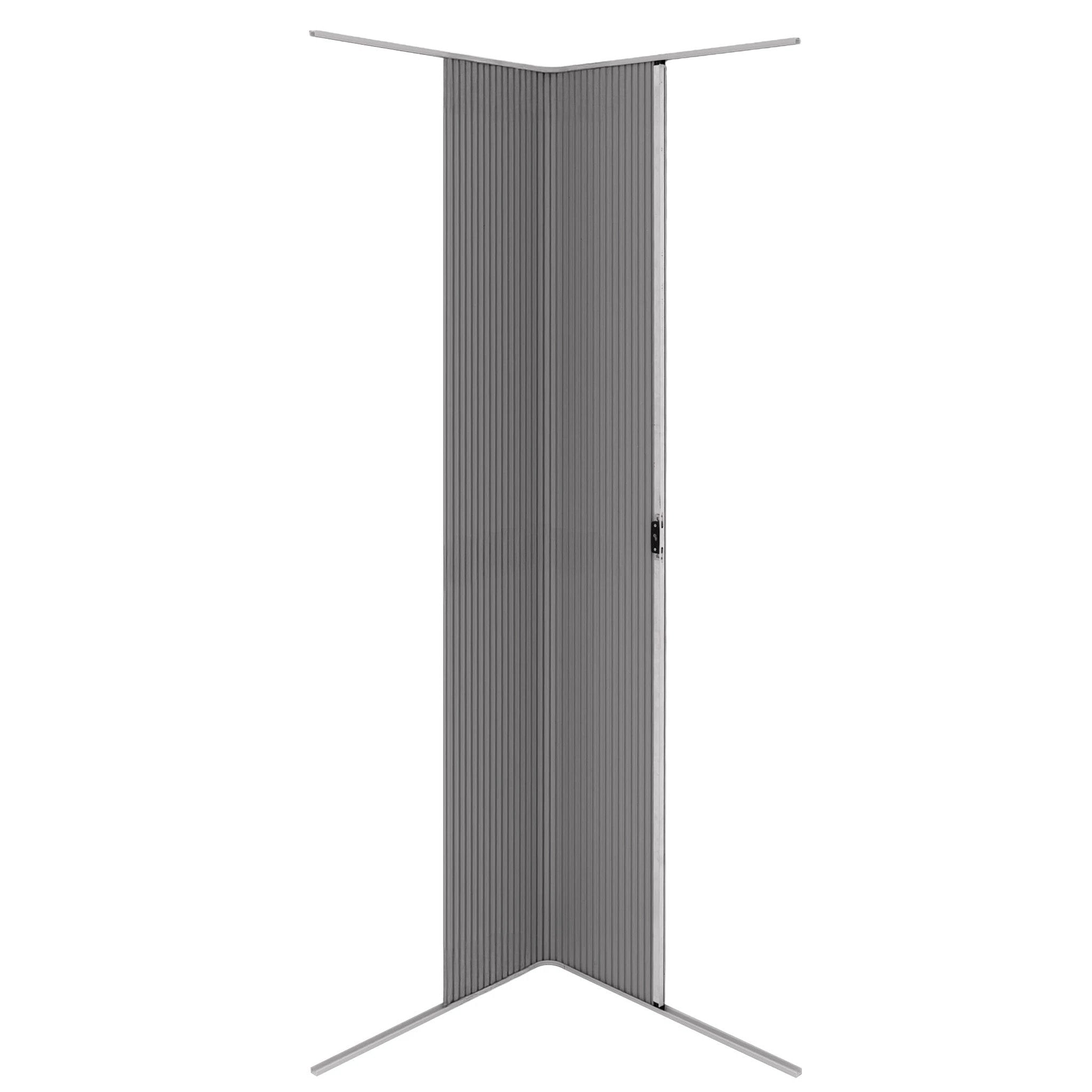 Tambour Shower Door – Silver by Monster Shop