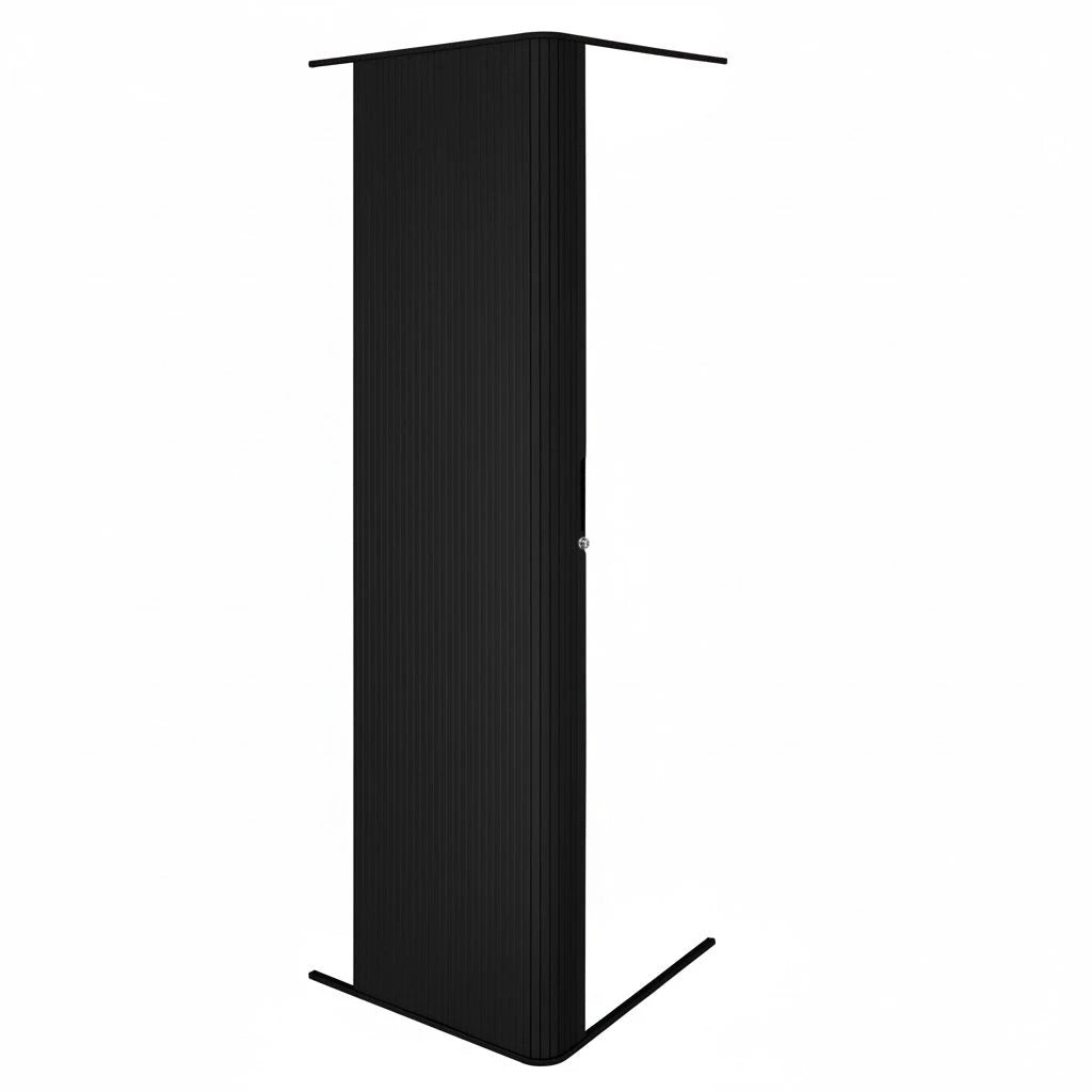 Monster Shop Tambour Shower Door – Black -
