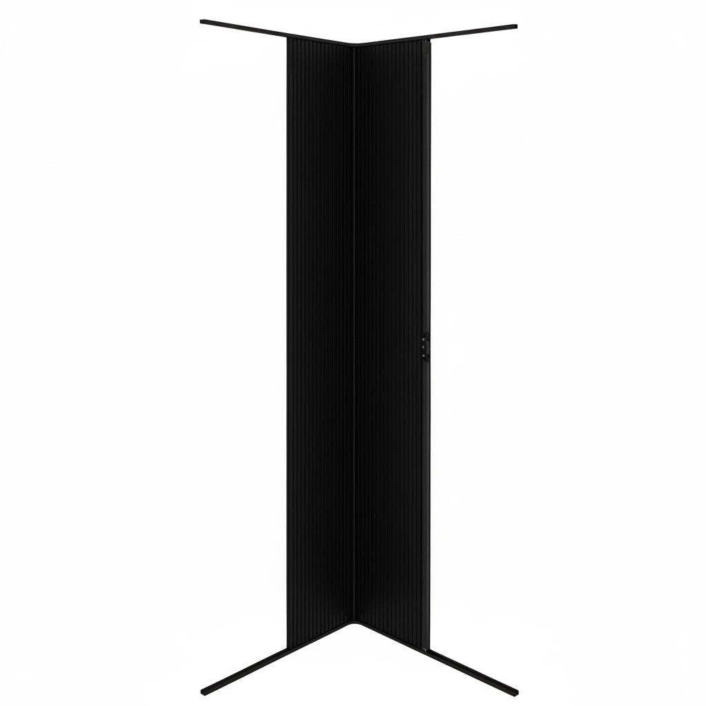 Monster Shop Tambour Shower Door – Black -