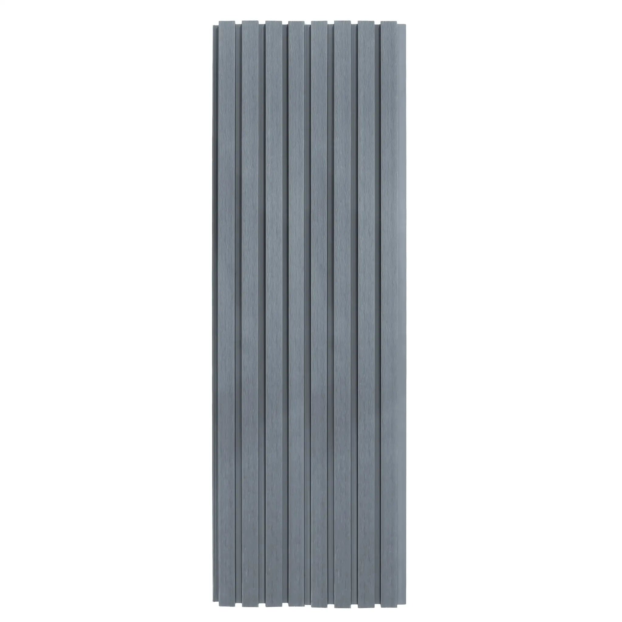 Monster Shop WPC Slatted Wall Cladding x 4 Panels – Grey -