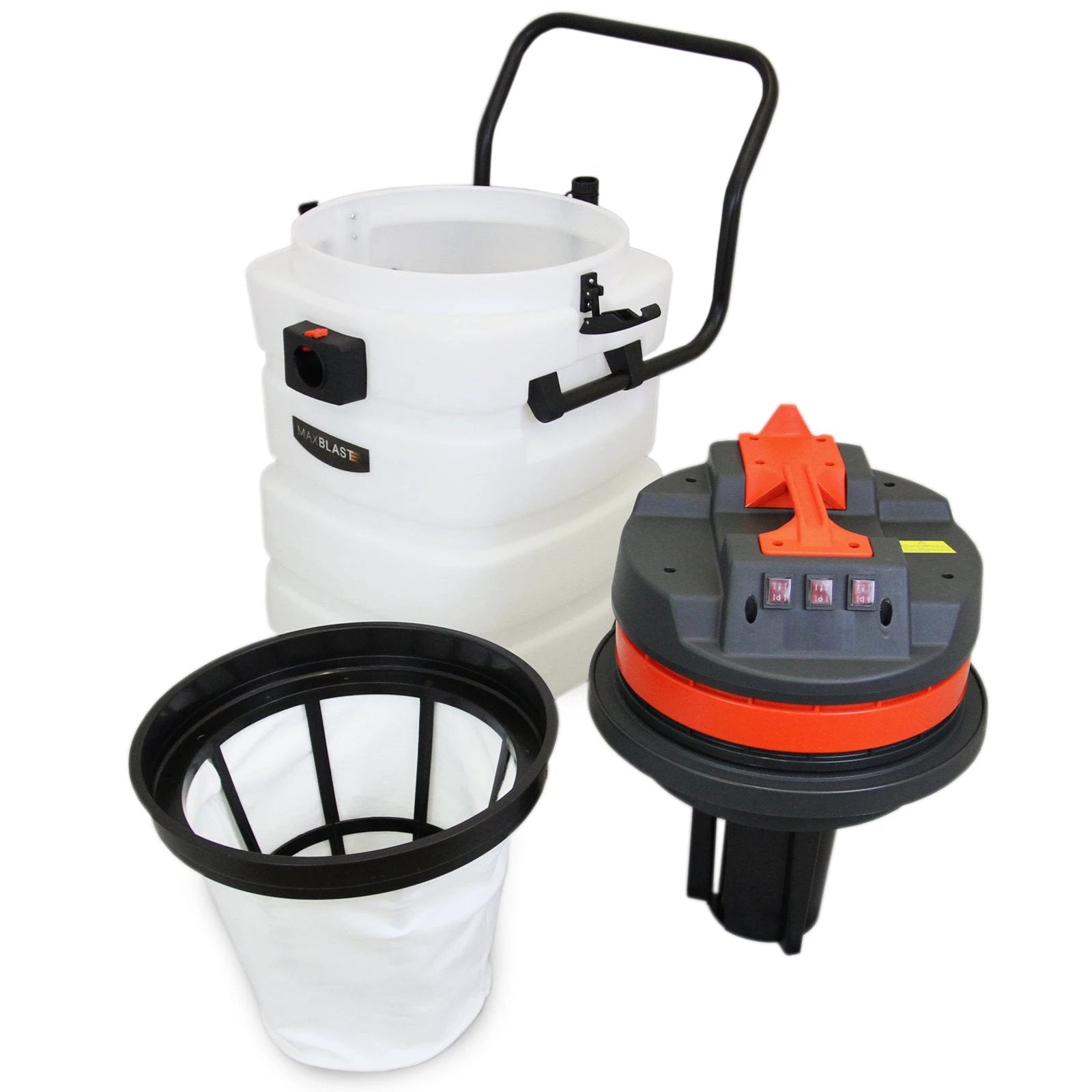 Monster Shop Gutter Vacuum Poles & 90L Wet & Dry Vacuum -