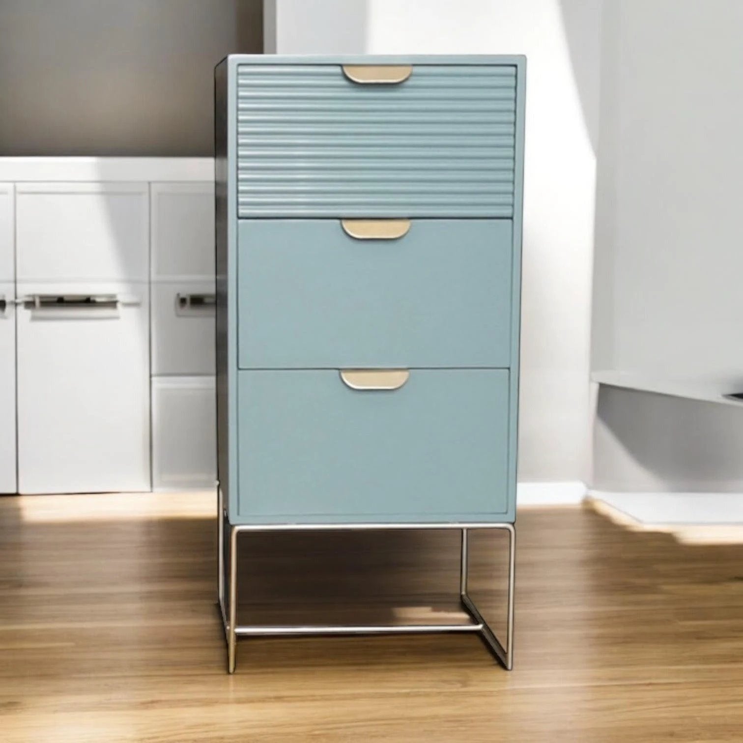 EcoWood Nightstand 64CM Three Drawer Bedroom by MSL