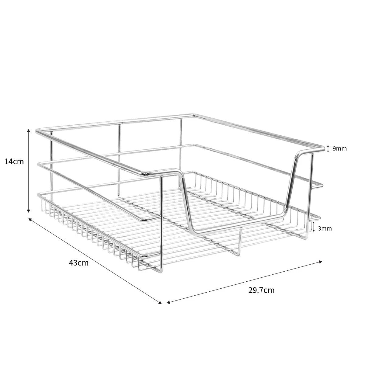5 x KuKoo Kitchen Pull Out Storage Baskets – 400mm Wide Cabinet by Monster Shop