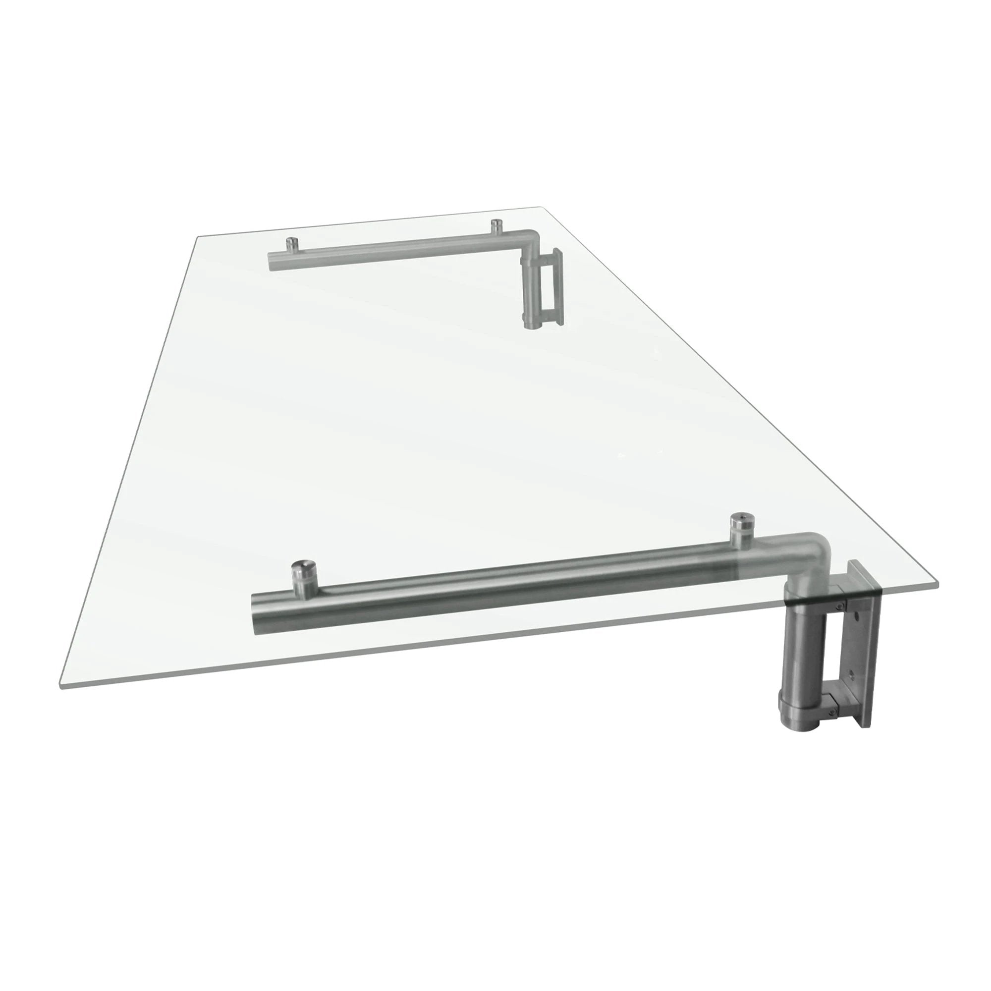 Monster Shop Glass Door Canopy & Brackets - 120cm W x 80cm D -