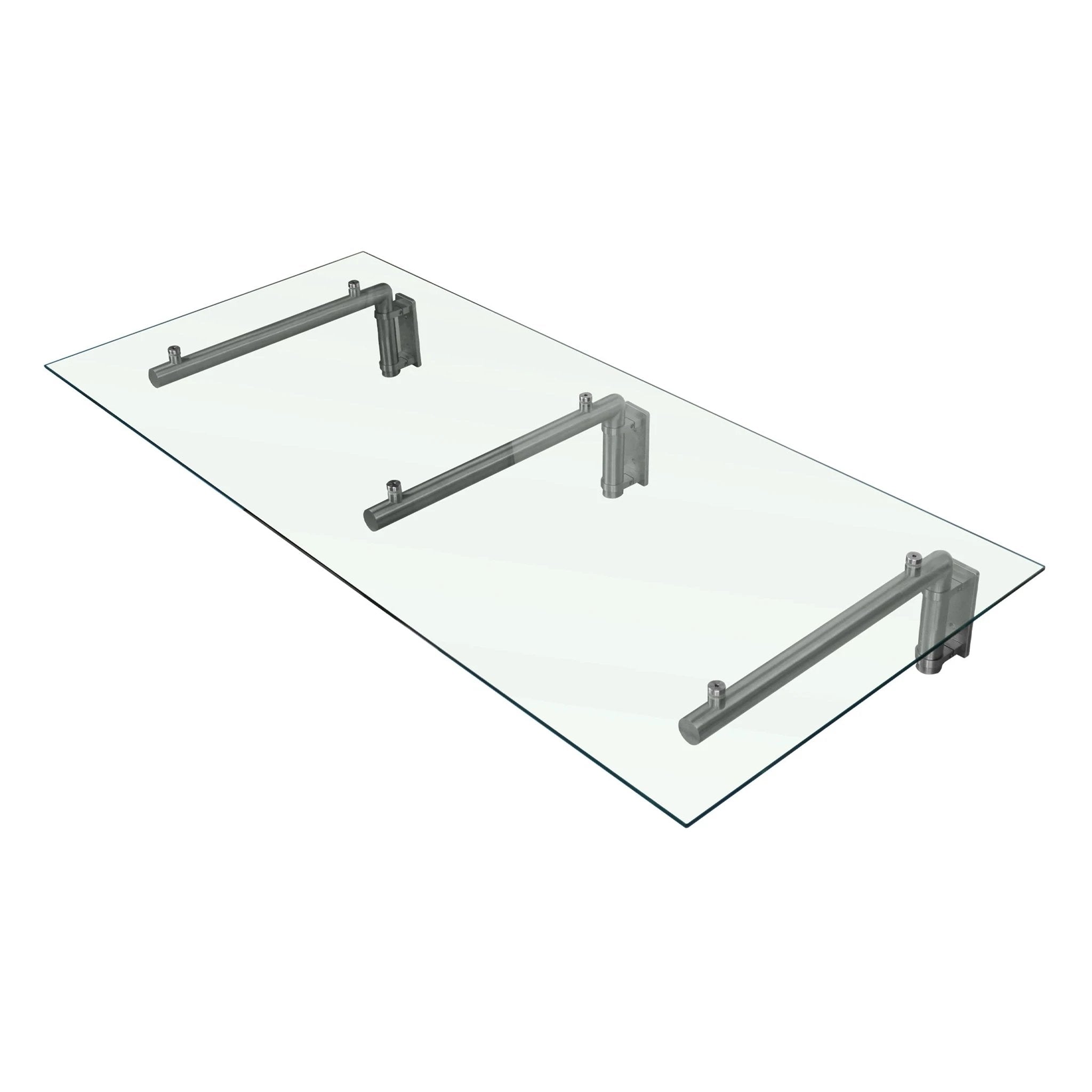 Glass Door Canopy & Brackets - 180cm W x 80cm D by Monster Shop