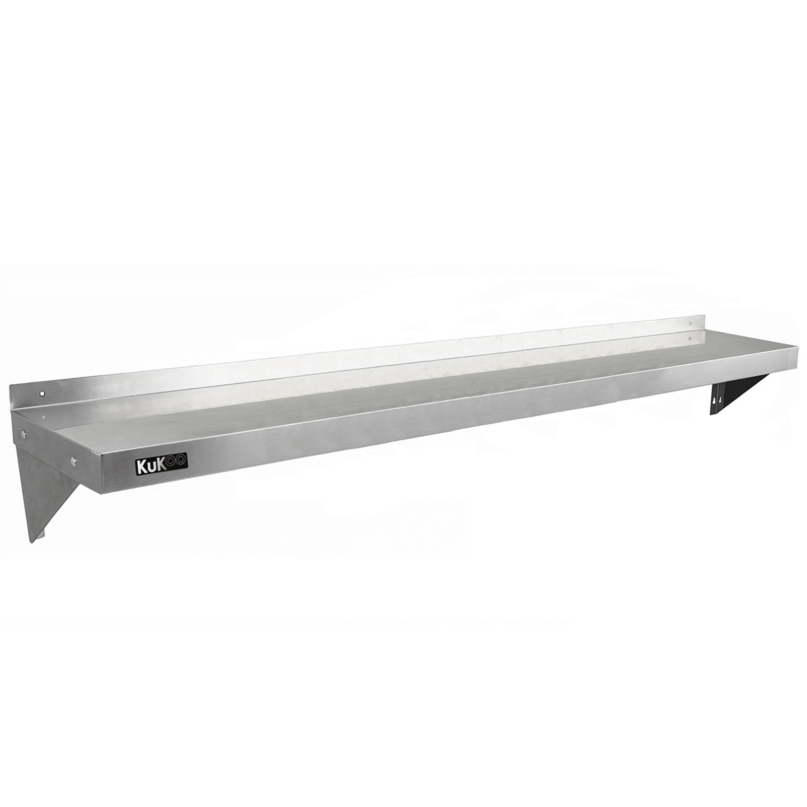 2 x KuKoo Stainless Steel Shelves 1940mm x 300mm by Monster Shop