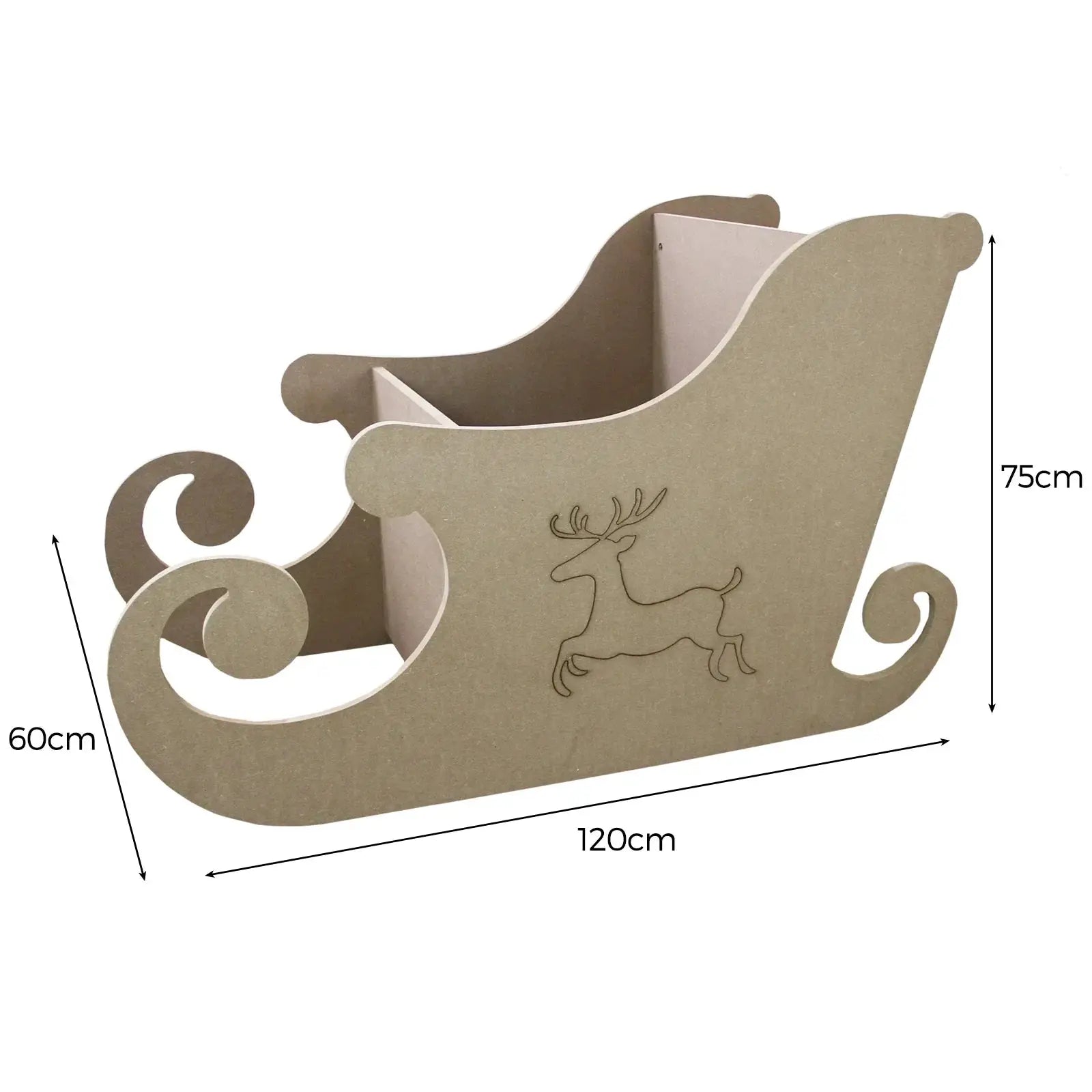 Monster Shop MDF Santa Sleigh -