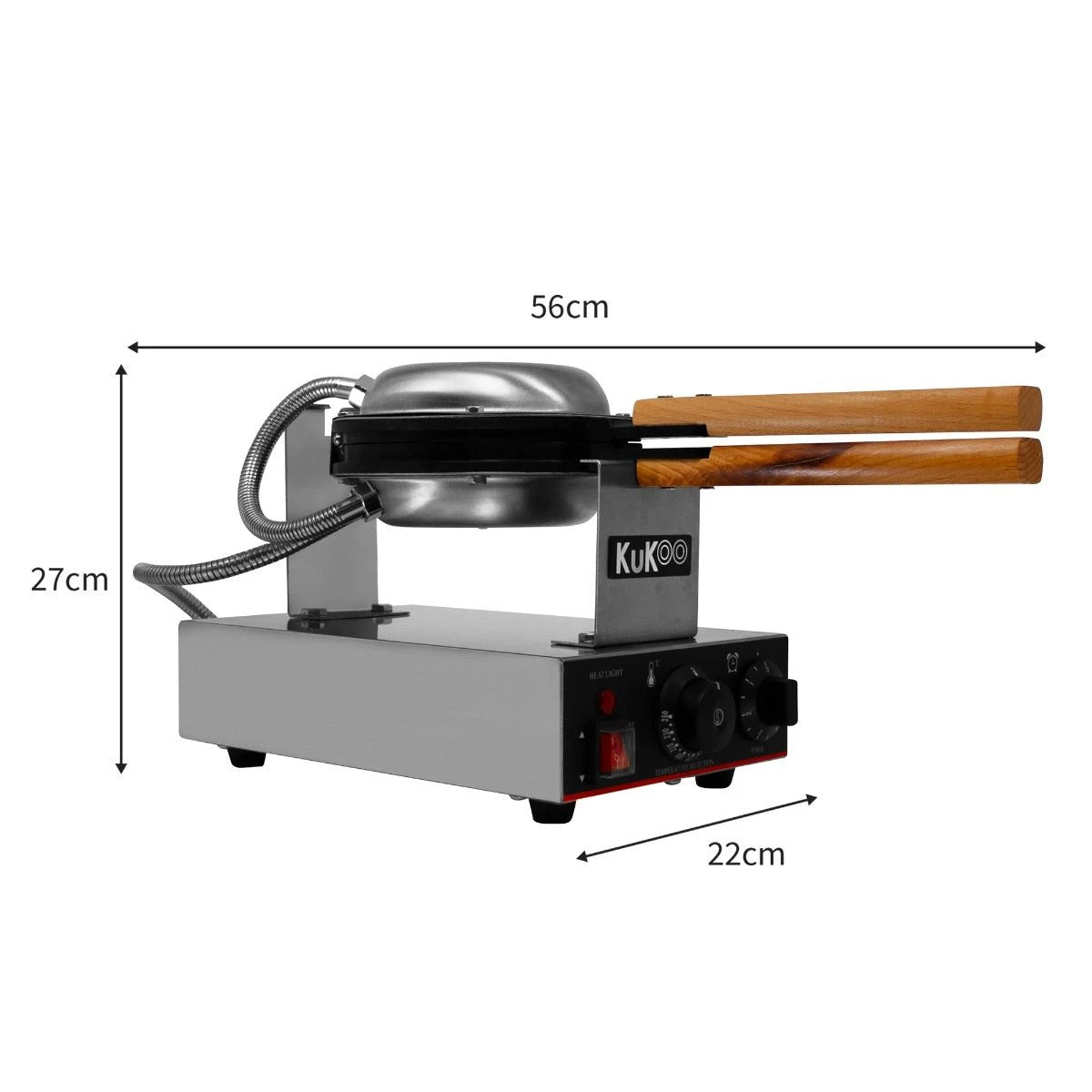 KuKoo Single Waffle Maker by Monster Shop