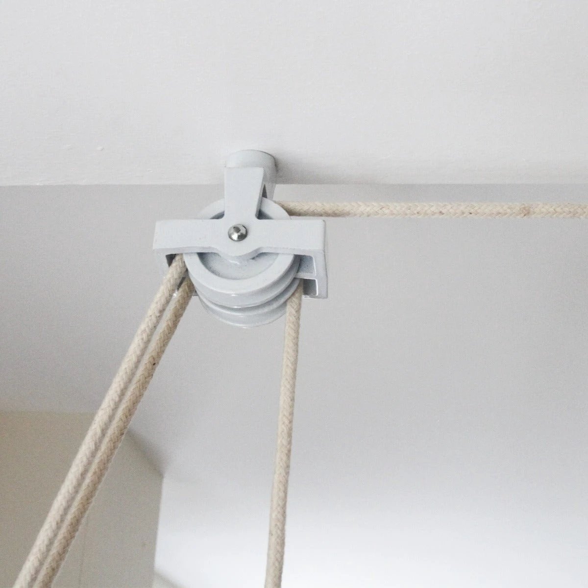 Monster Shop Clothing Airer Ceiling Pulley - White - 2.4m -