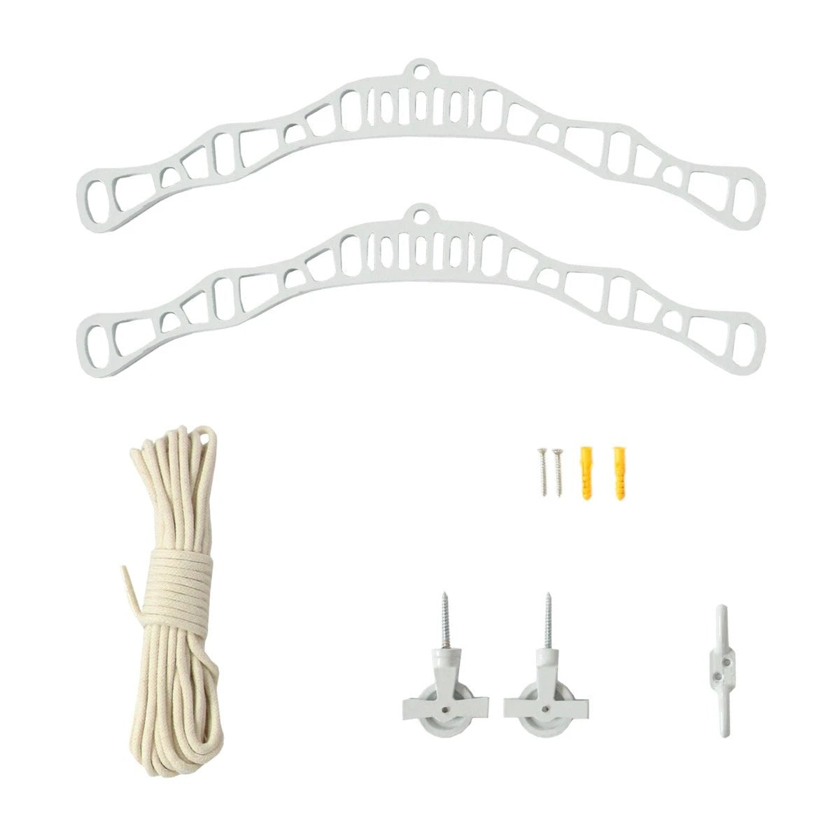 Monster Shop Clothing Airer Ceiling Pulley - White - 2.4m -