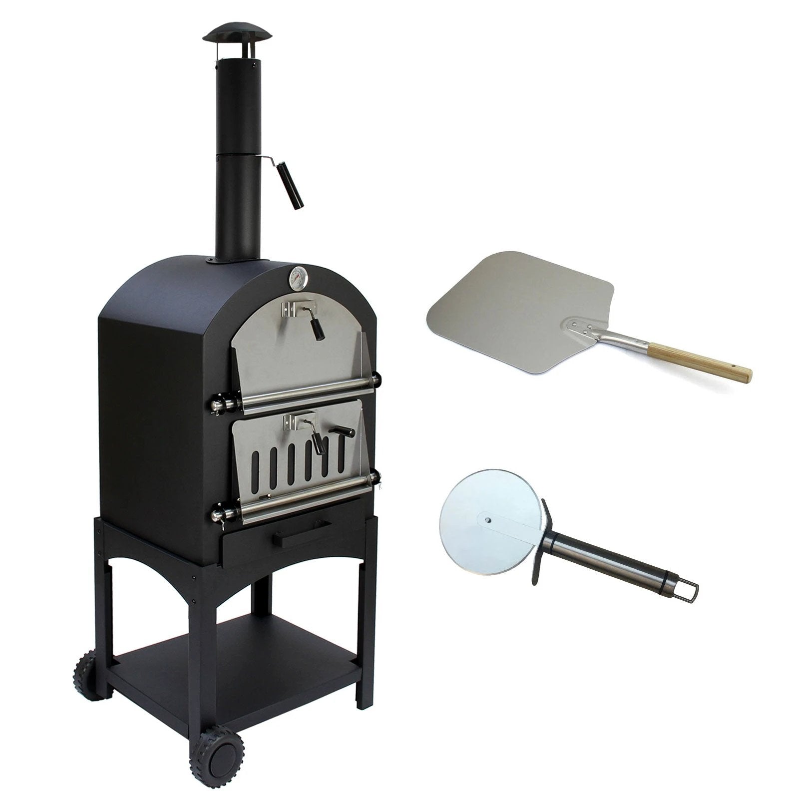 Monster Shop KuKoo Outdoor Pizza Oven & Pizza Peel -