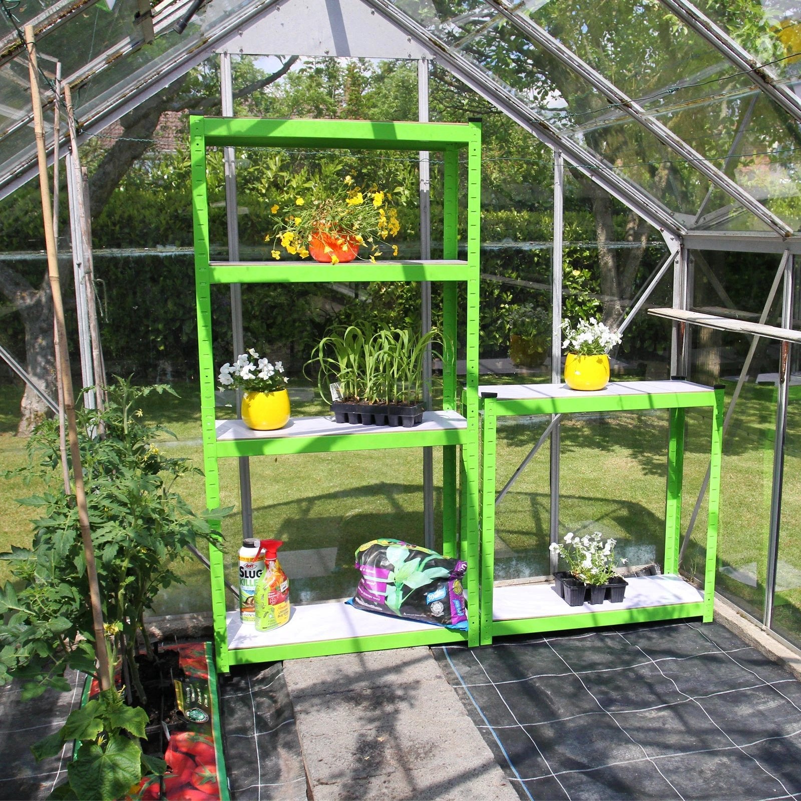 Monster Shop 2 x Greenhouse Water-Resistant Racking -