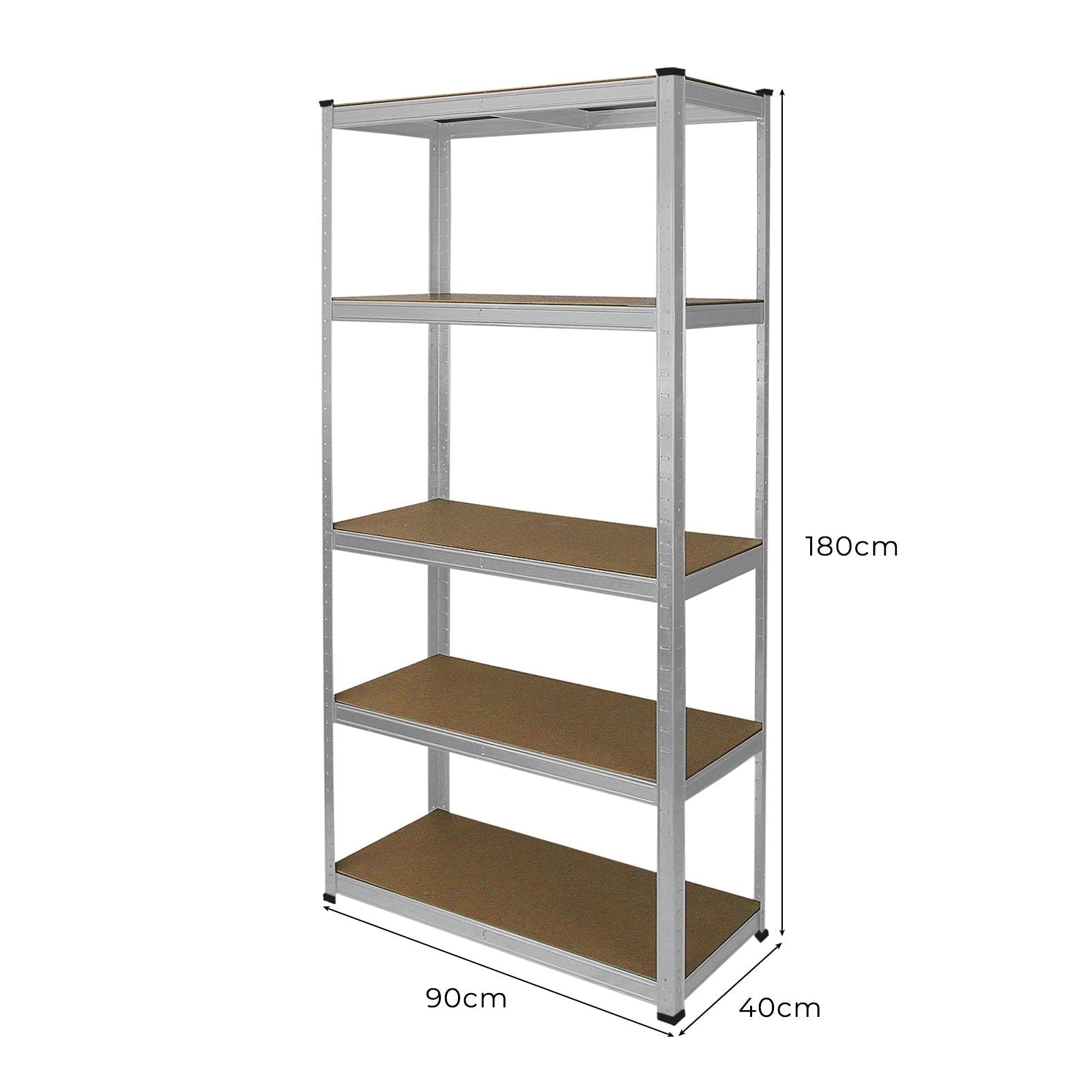 2 x Galvanised Racking Units 90 x 40 x 180 by Monster Shop