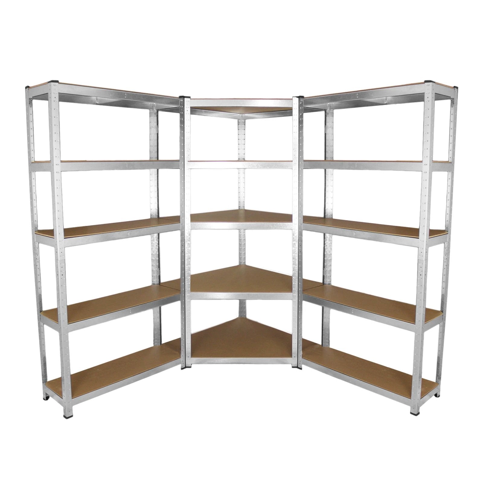 Galwix 90cm Racking Bundle: Corner Shelving and 2 Garage Racking Bays by Monster Shop