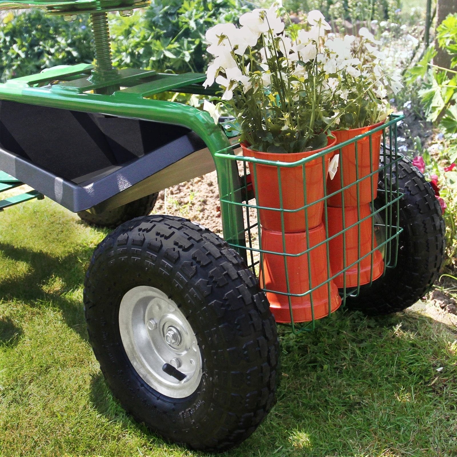 Heavy-Duty Mobile Garden Seat by Monster Shop