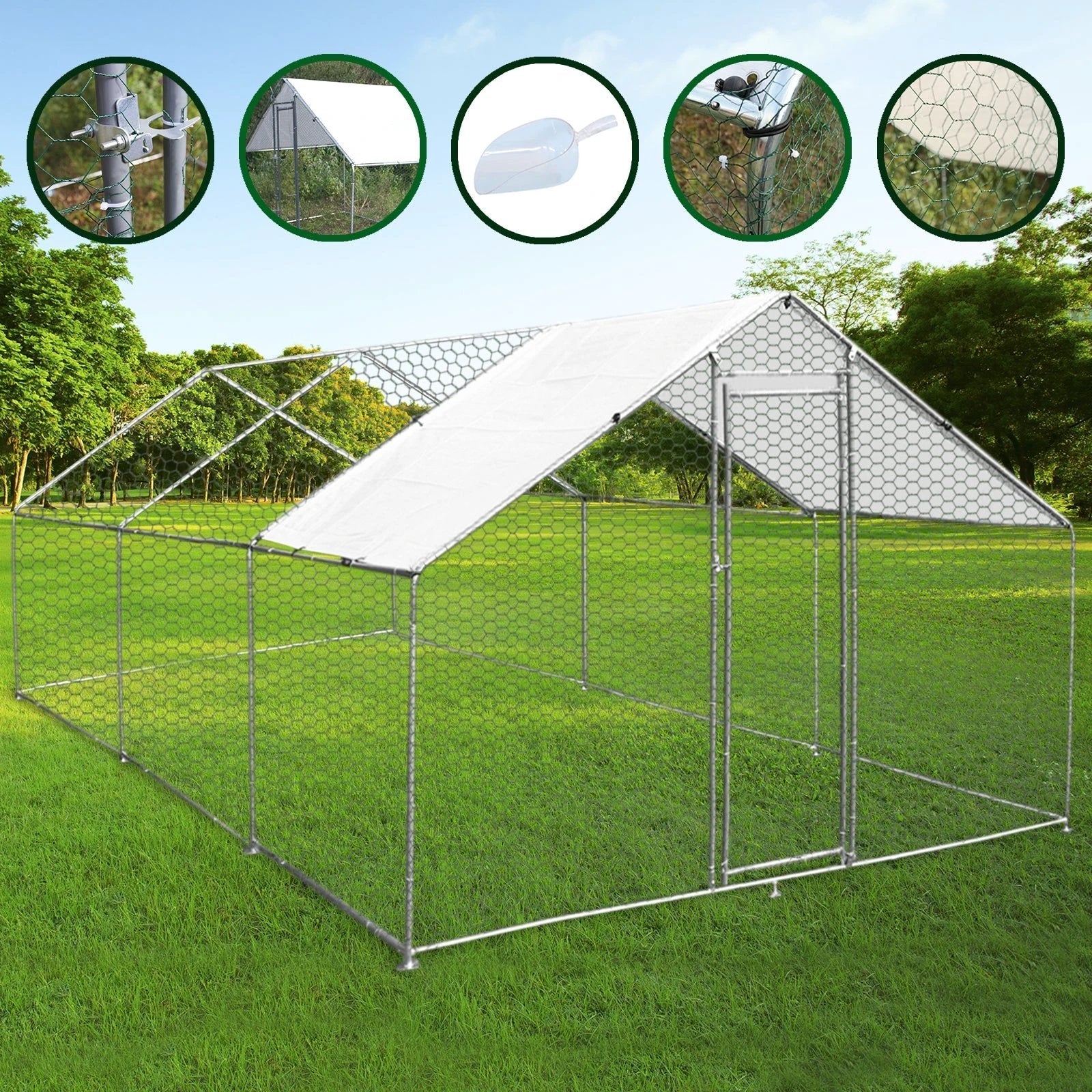 Chicken Run 4m x 6m x 2m by Monster Shop