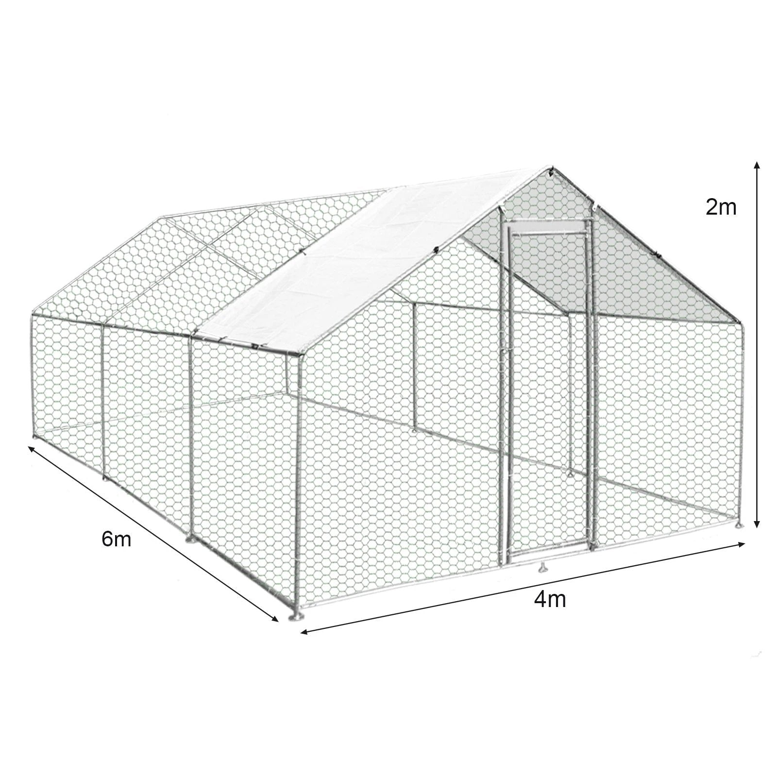 Chicken Run 4m x 6m x 2m by Monster Shop