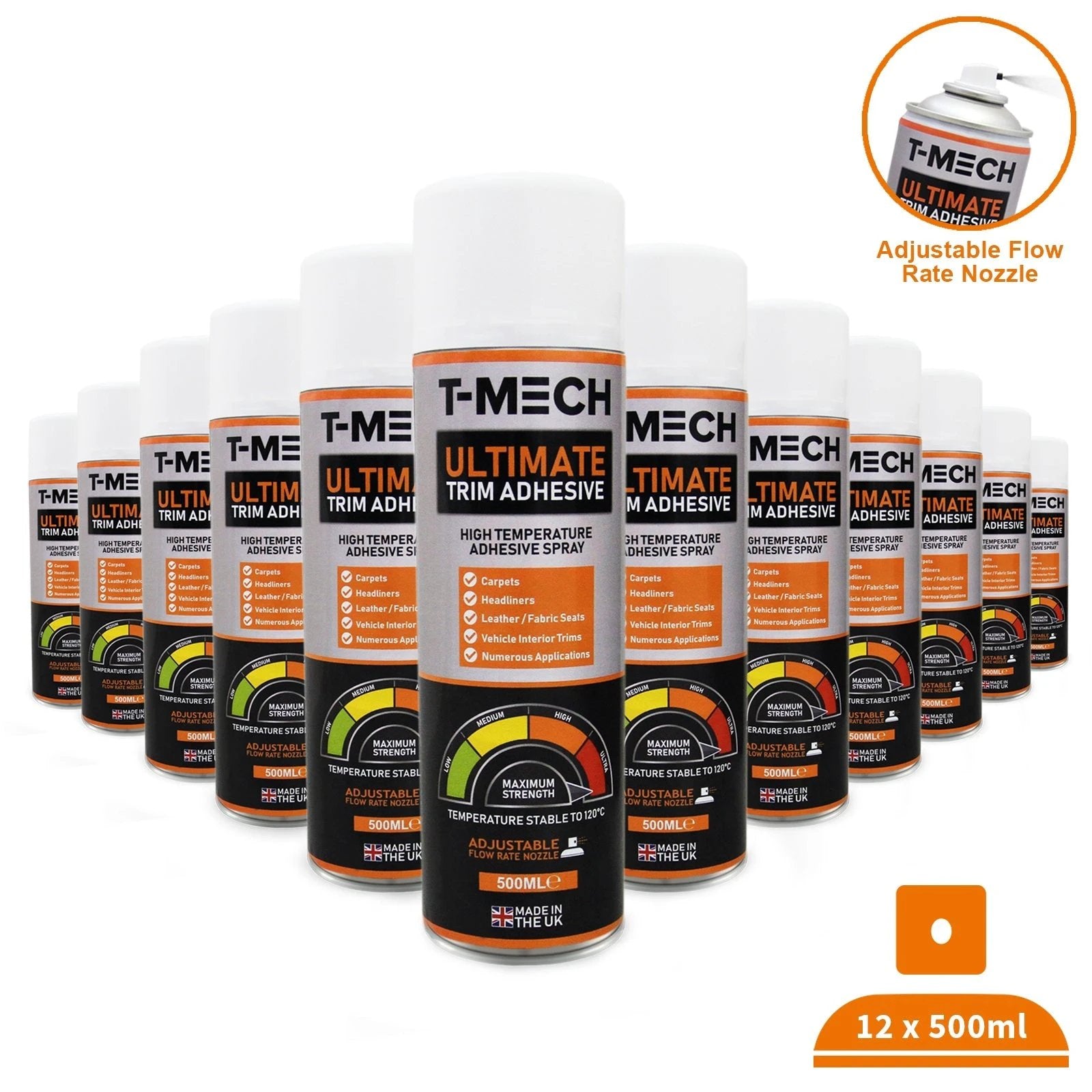 T-Mech 12 x 500ml Ultimate Trim Adhesive by Monster Shop
