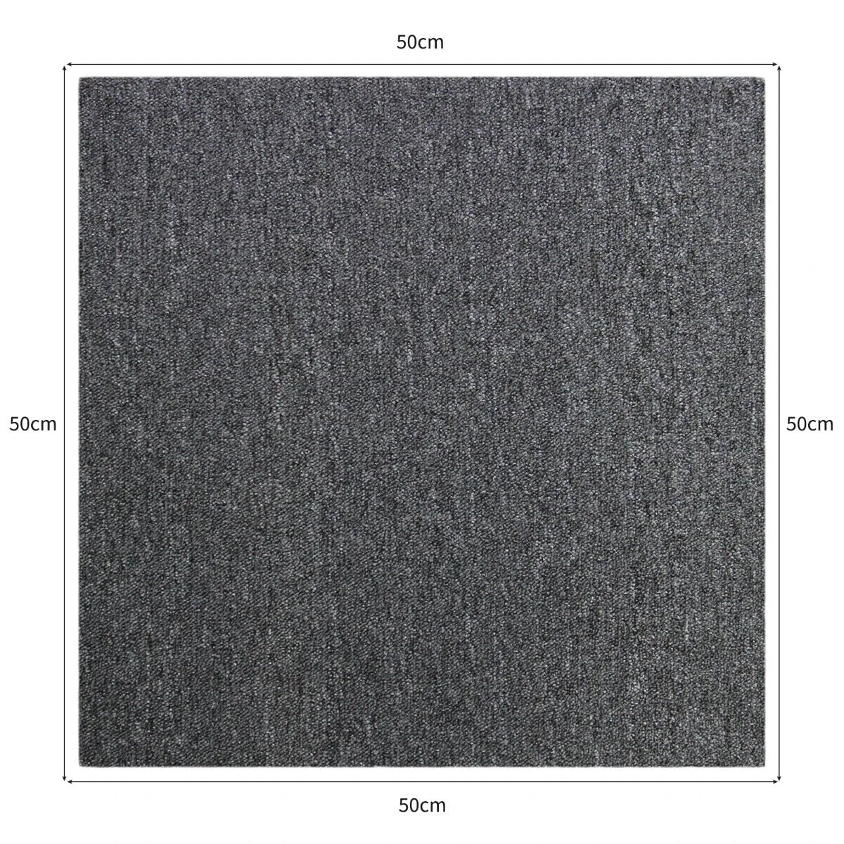 Monster Shop 40 x Carpet Tiles Anthracite Grey 10m2 -