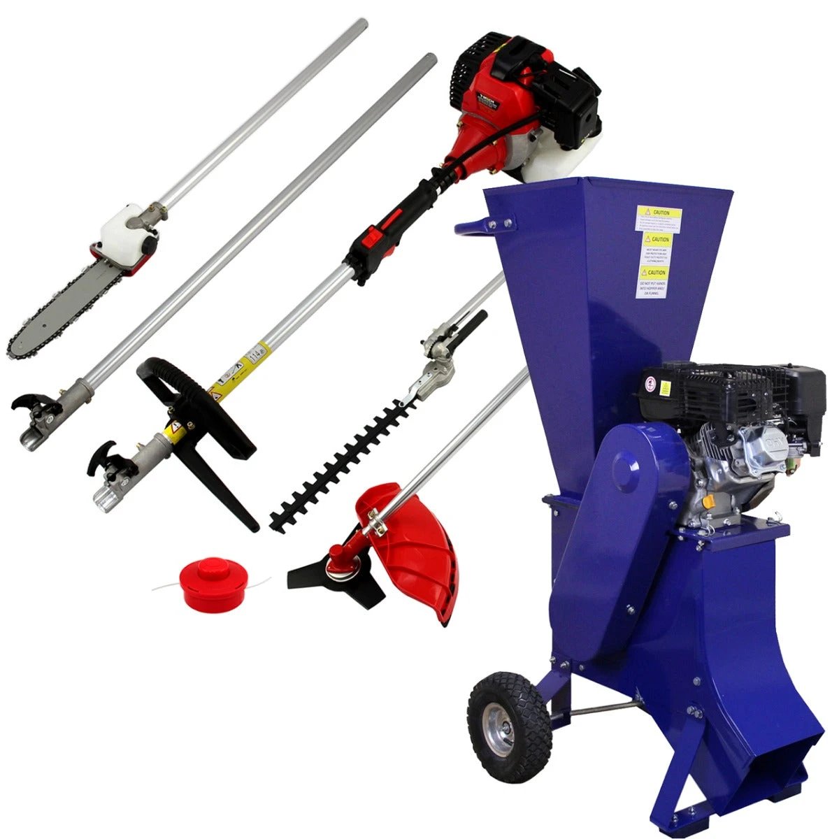 5 in 1 Multi Tool & 15HP Wood Chipper by Monster Shop