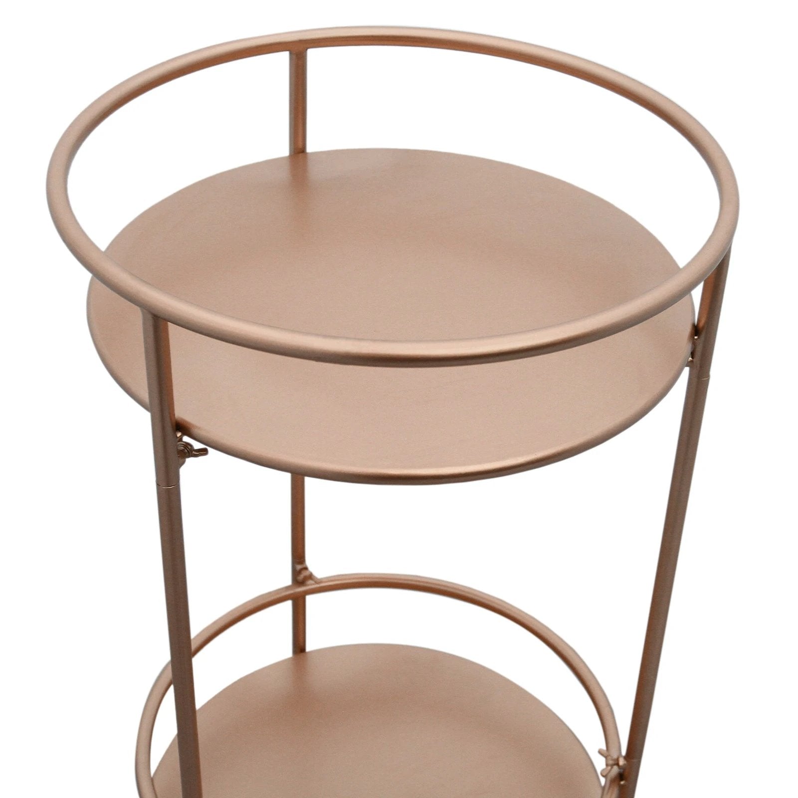 Monster Shop Rose Gold Drinks Trolley Bar Cart - Small -