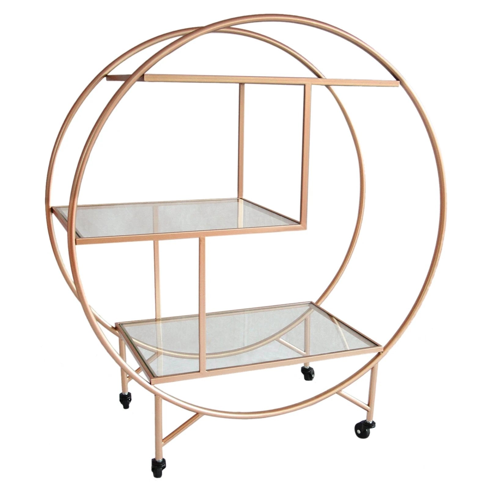 Rose Gold Drinks Trolley Bar Cart - Large by Monster Shop