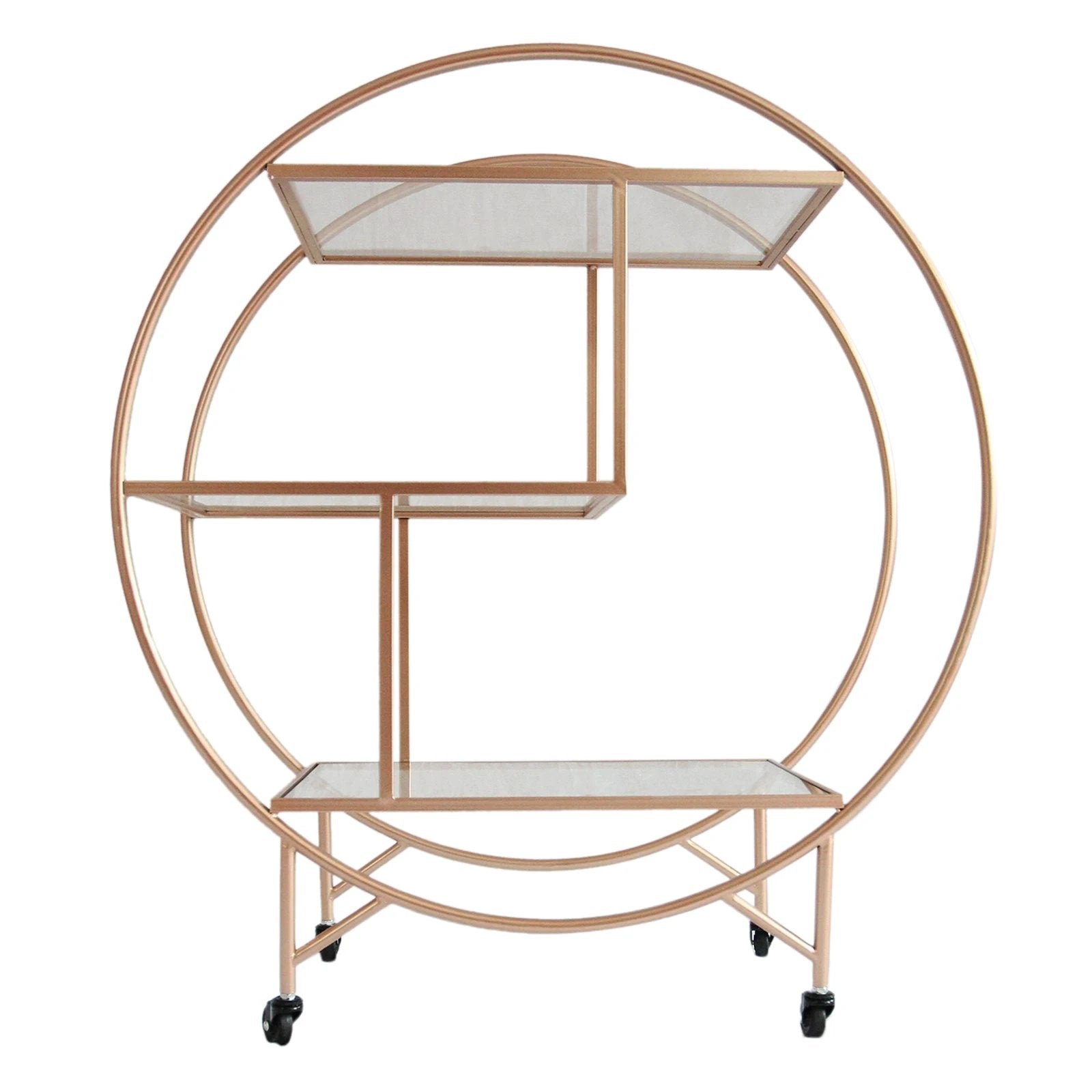 Rose Gold Drinks Trolley Bar Cart - Large by Monster Shop