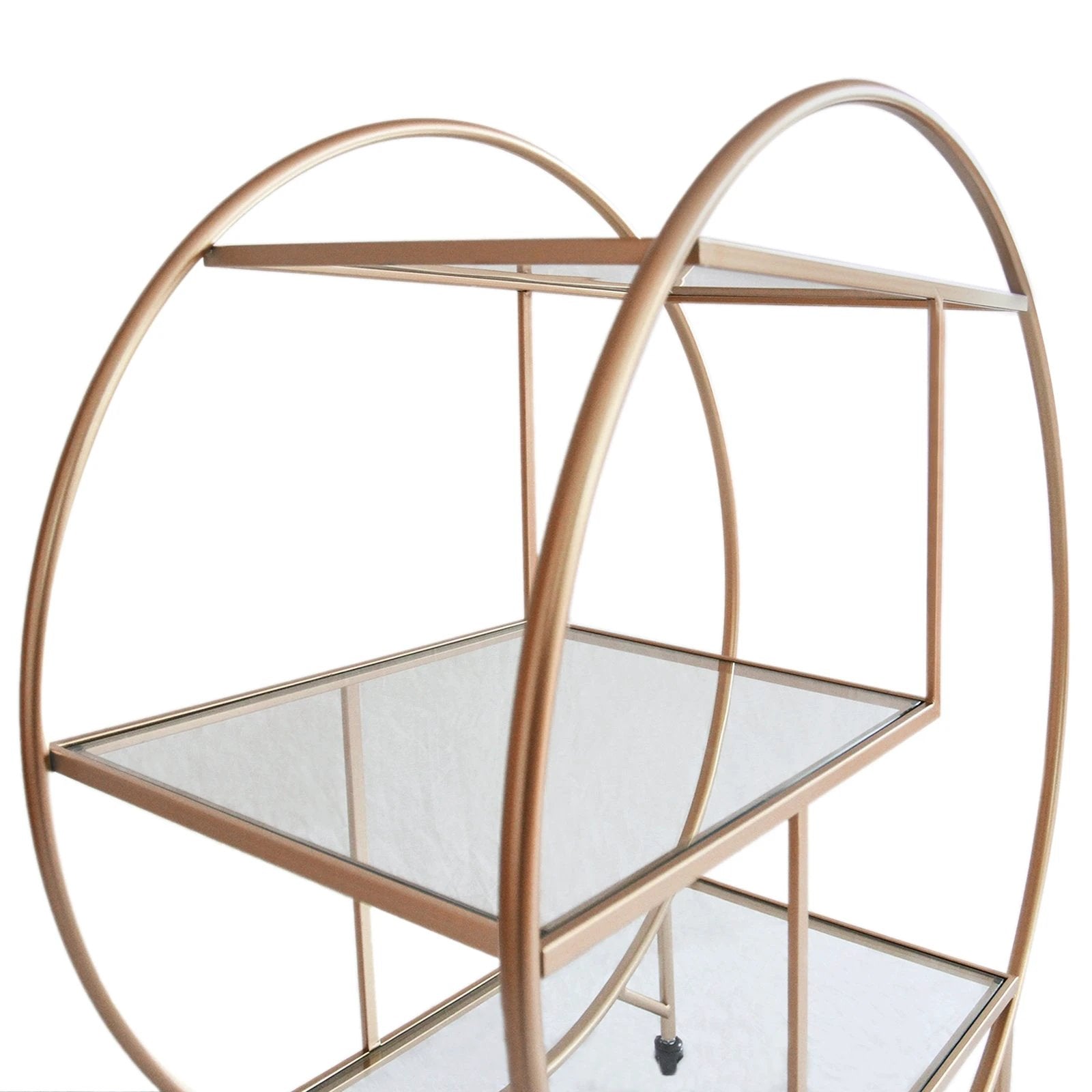 Rose Gold Drinks Trolley Bar Cart - Large by Monster Shop