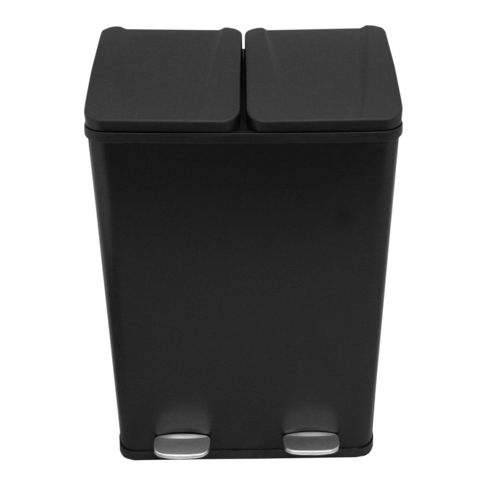Monster Shop 60L Dual Pedal Bin In Black -