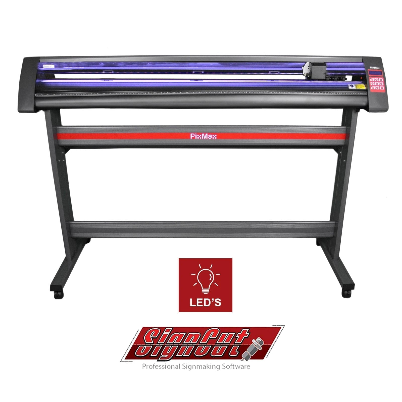 Monster Shop 1350 Vinyl Cutter with Stand, Signcut pro & LED Light Guide -