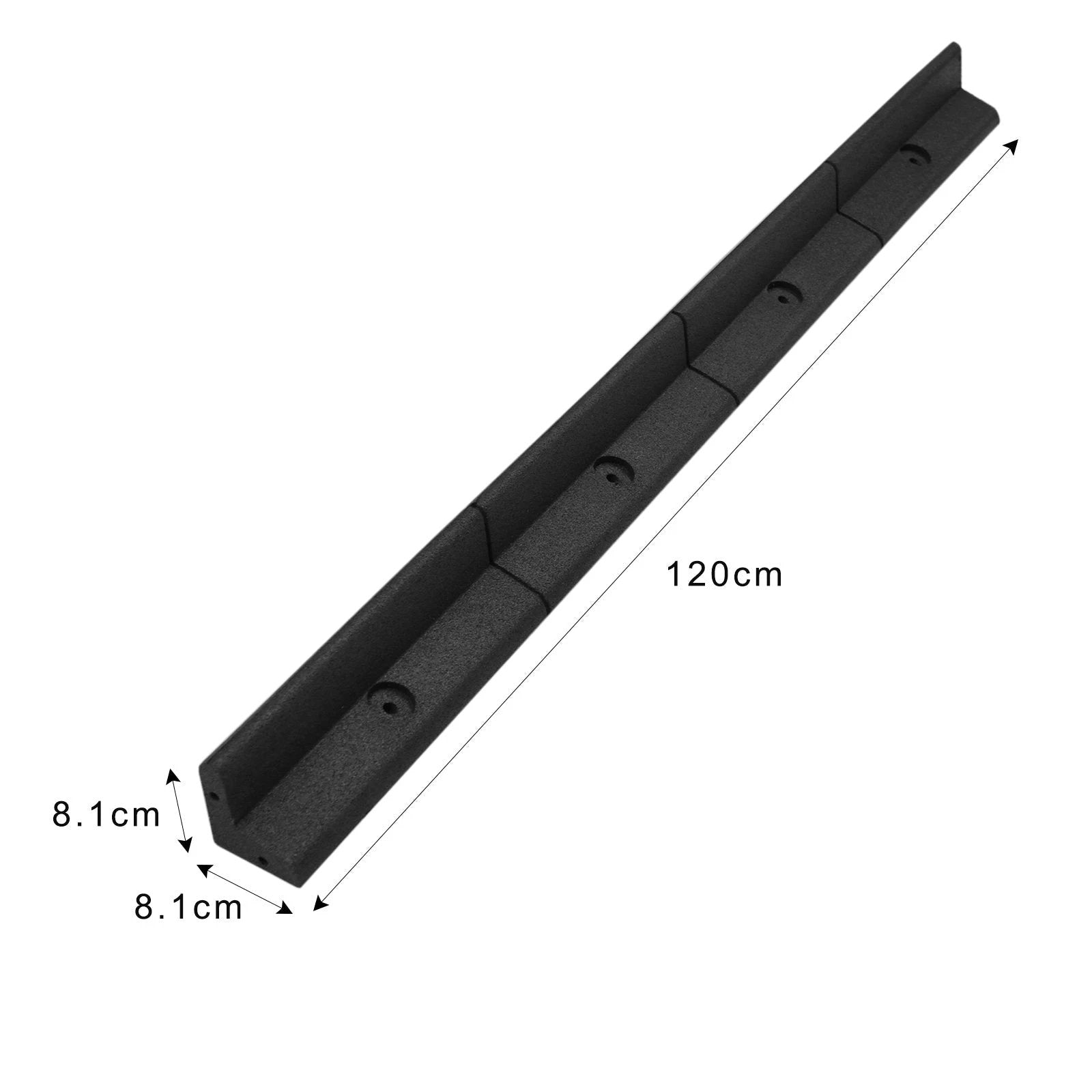 Flexible Lawn Edging Black 1.2m x 16 by Monster Shop