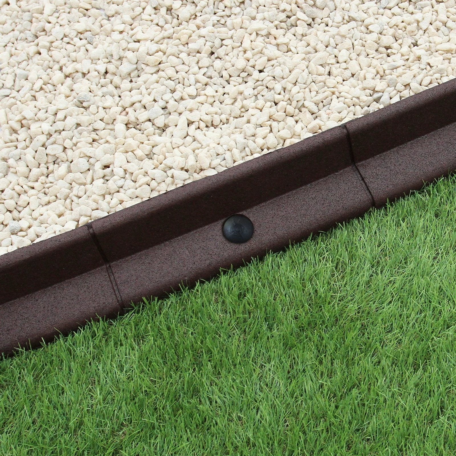 Flexible Lawn Edging Brown 1.2m x 8 by Monster Shop