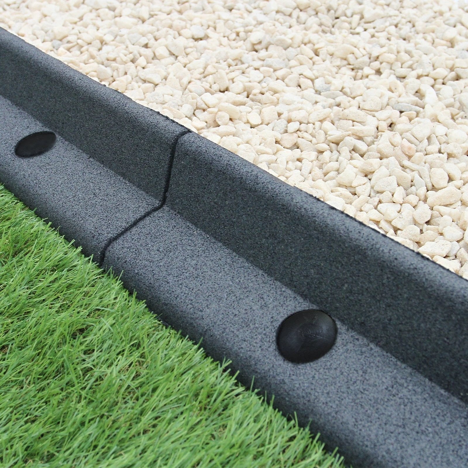 Monster Shop Flexible Lawn Edging Grey 1.2m x 10 -