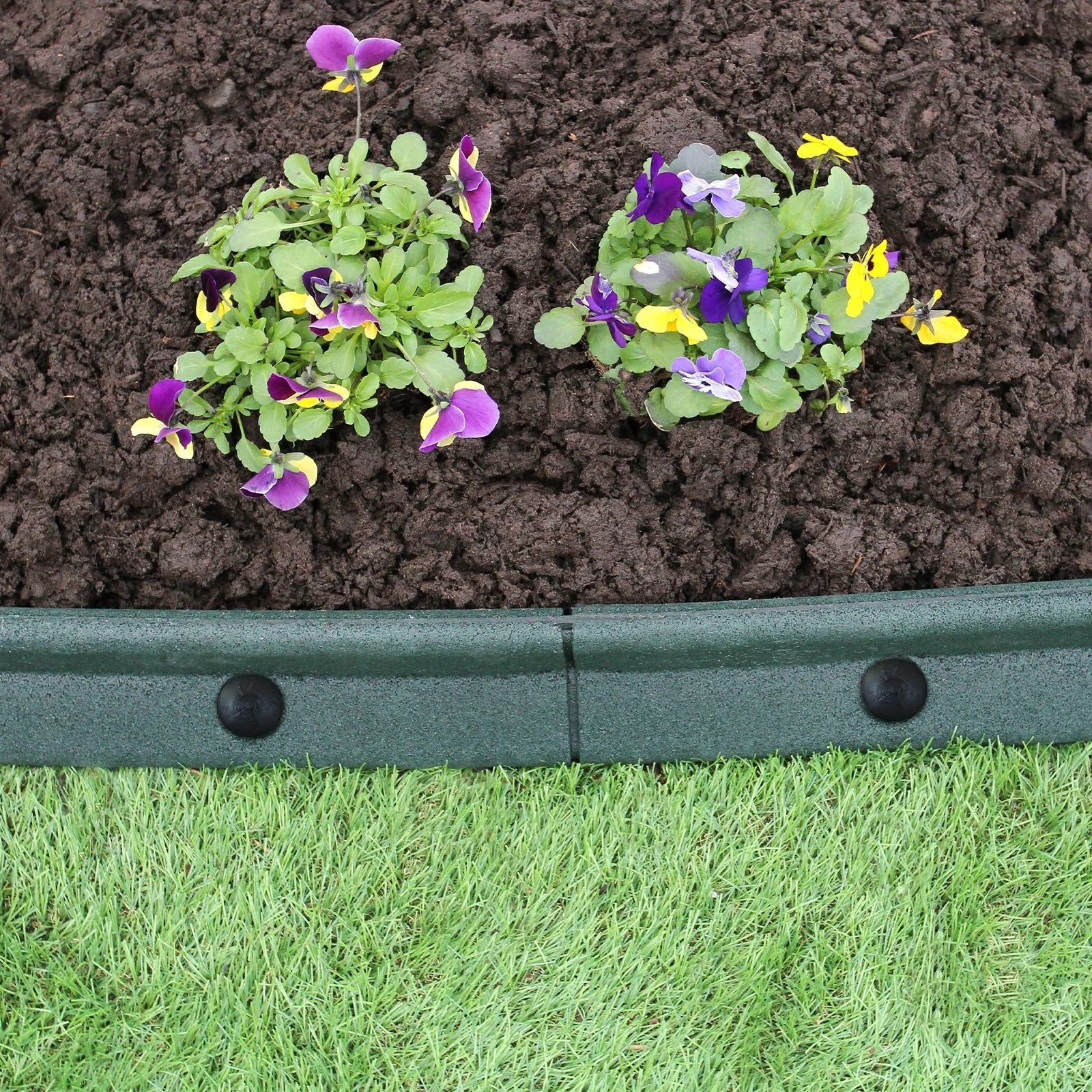 Monster Shop Flexible Lawn Edging Green 1.2m x 6 -