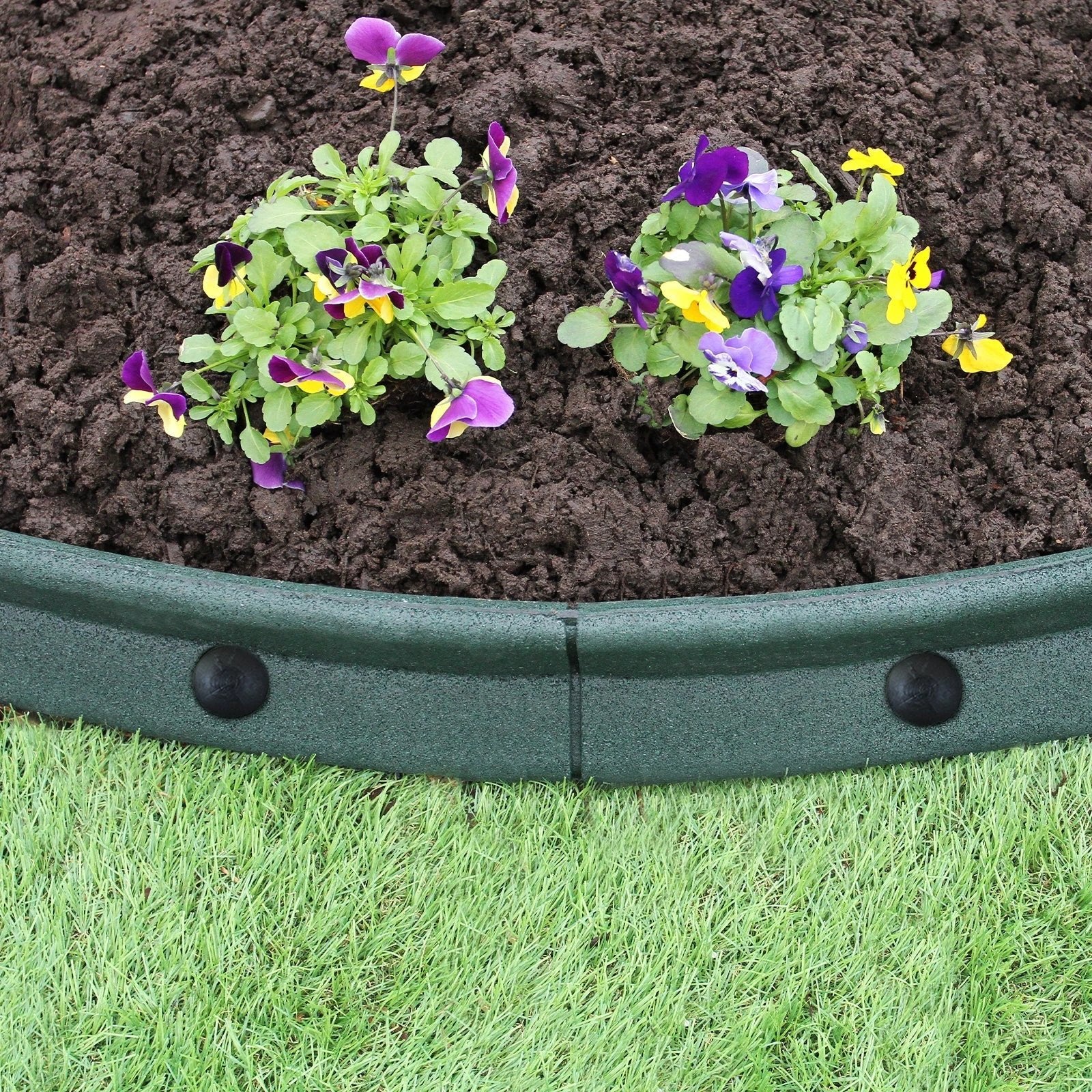 Flexible Lawn Edging Green 1.2m x 8 by Monster Shop