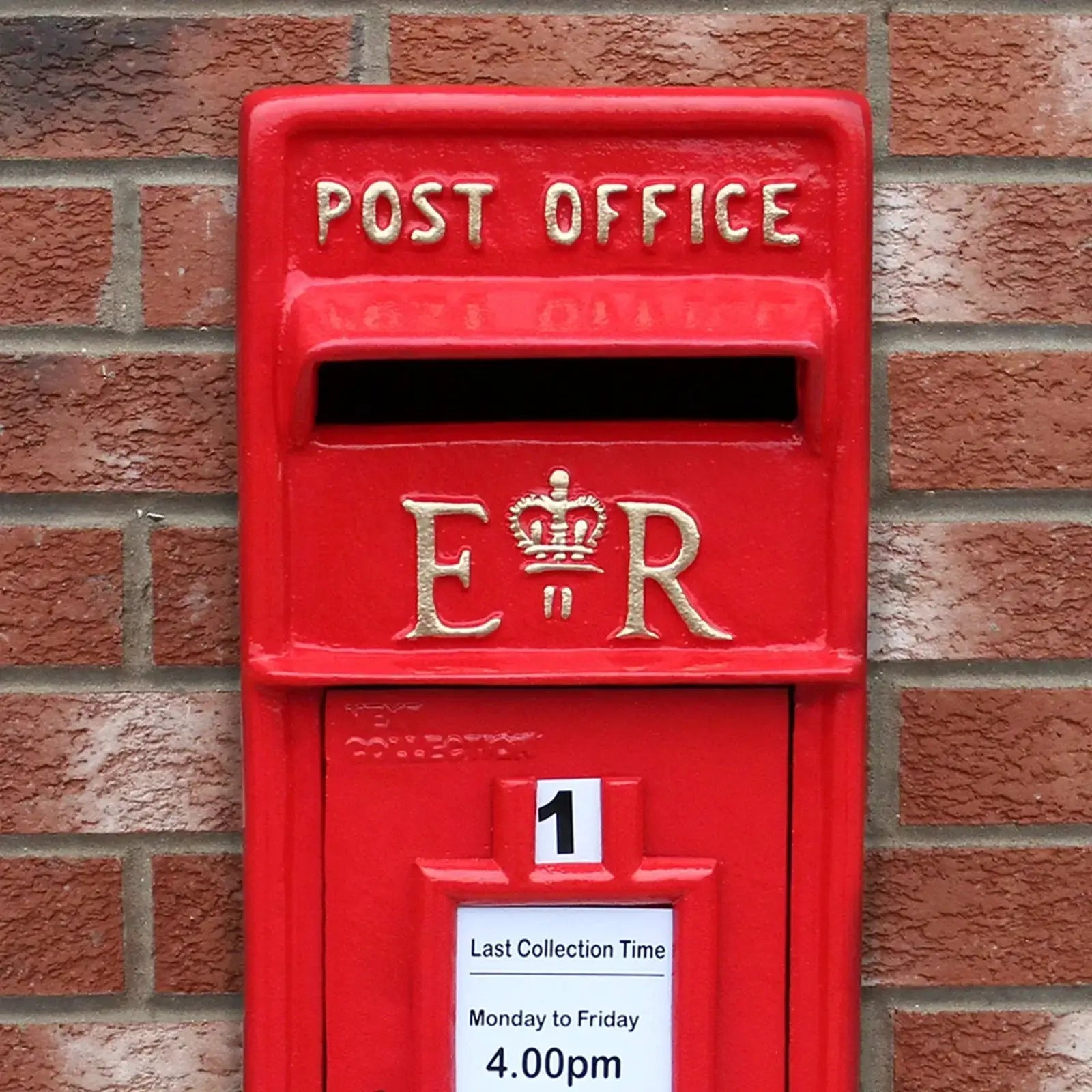 Monster Shop Red Royal Mail Post Box with Stand -