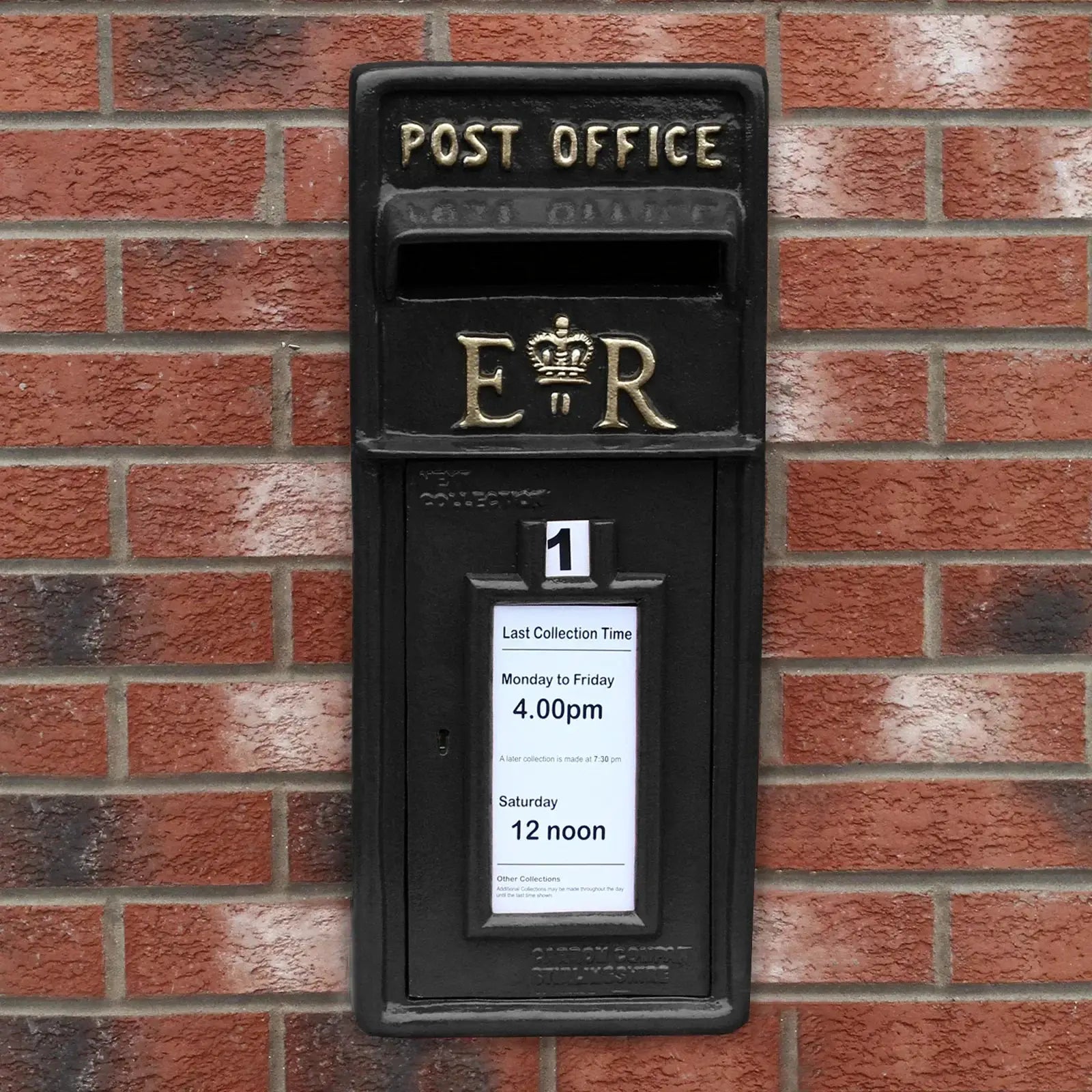 Monster Shop Black Royal Mail Post Box -