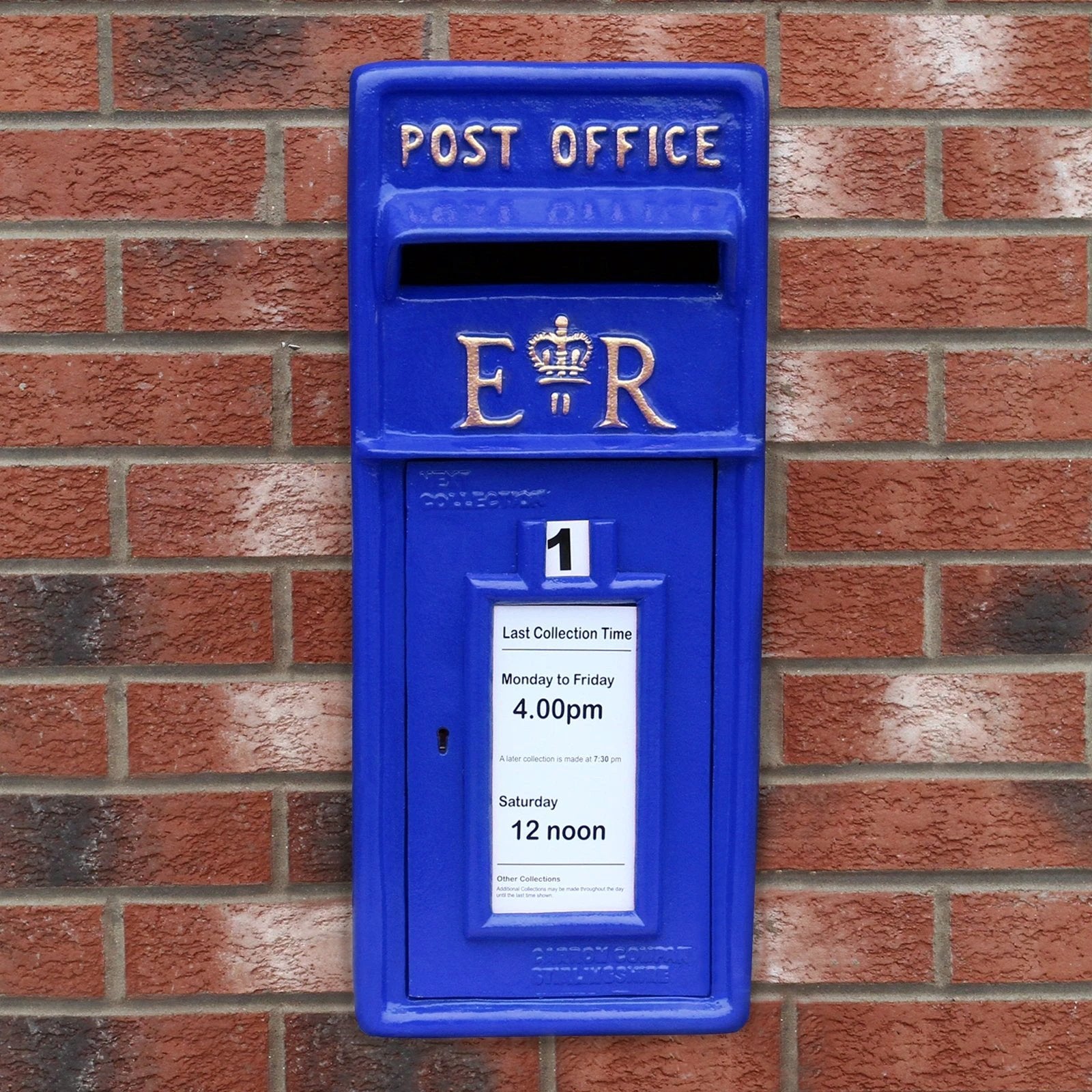 Blue Scottish Post Box by Monster Shop