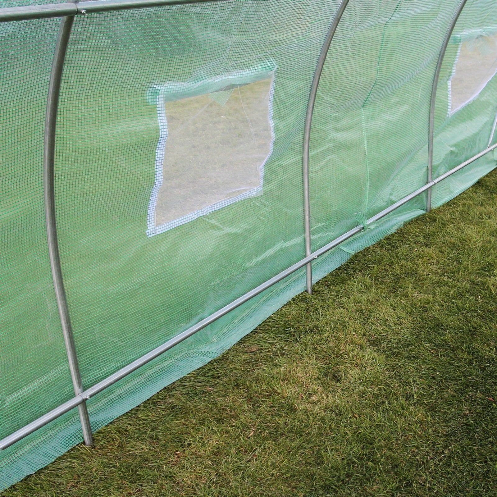 Polytunnel Greenhouse 6m X 3m 25mm Frame Durable Cover For Home Gardeners All Season Growing by Monster Shop