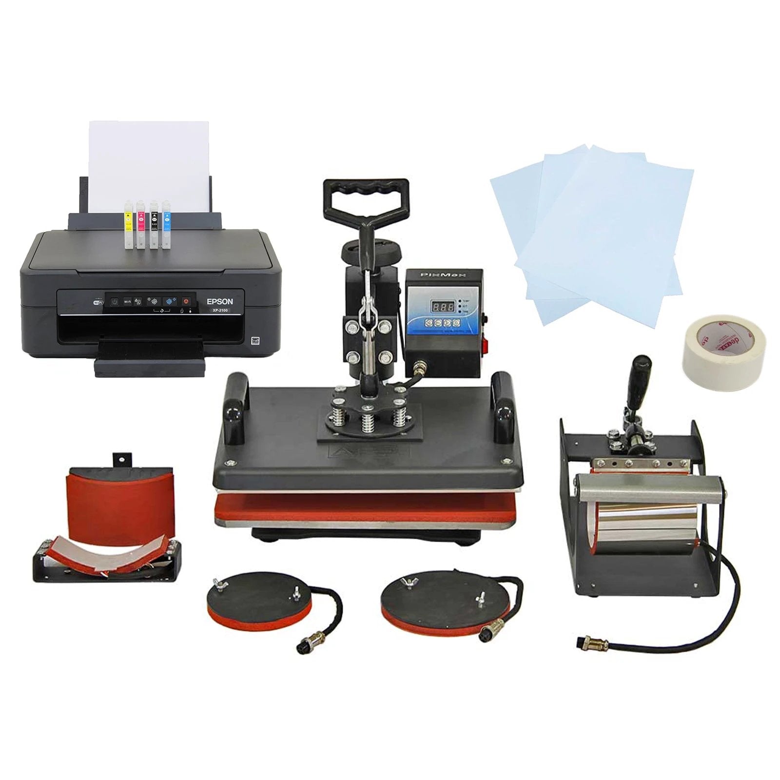 5 in 1 Heat Press & Epson Printer by Monster Shop