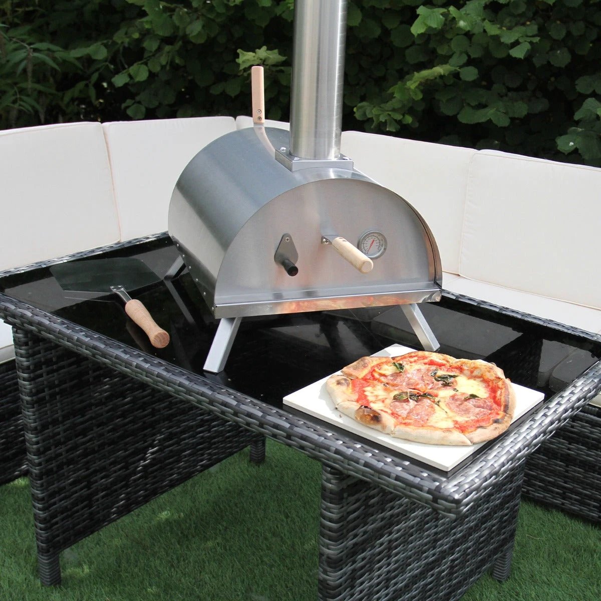 Monster Shop Outdoor Table Top Pizza Oven -