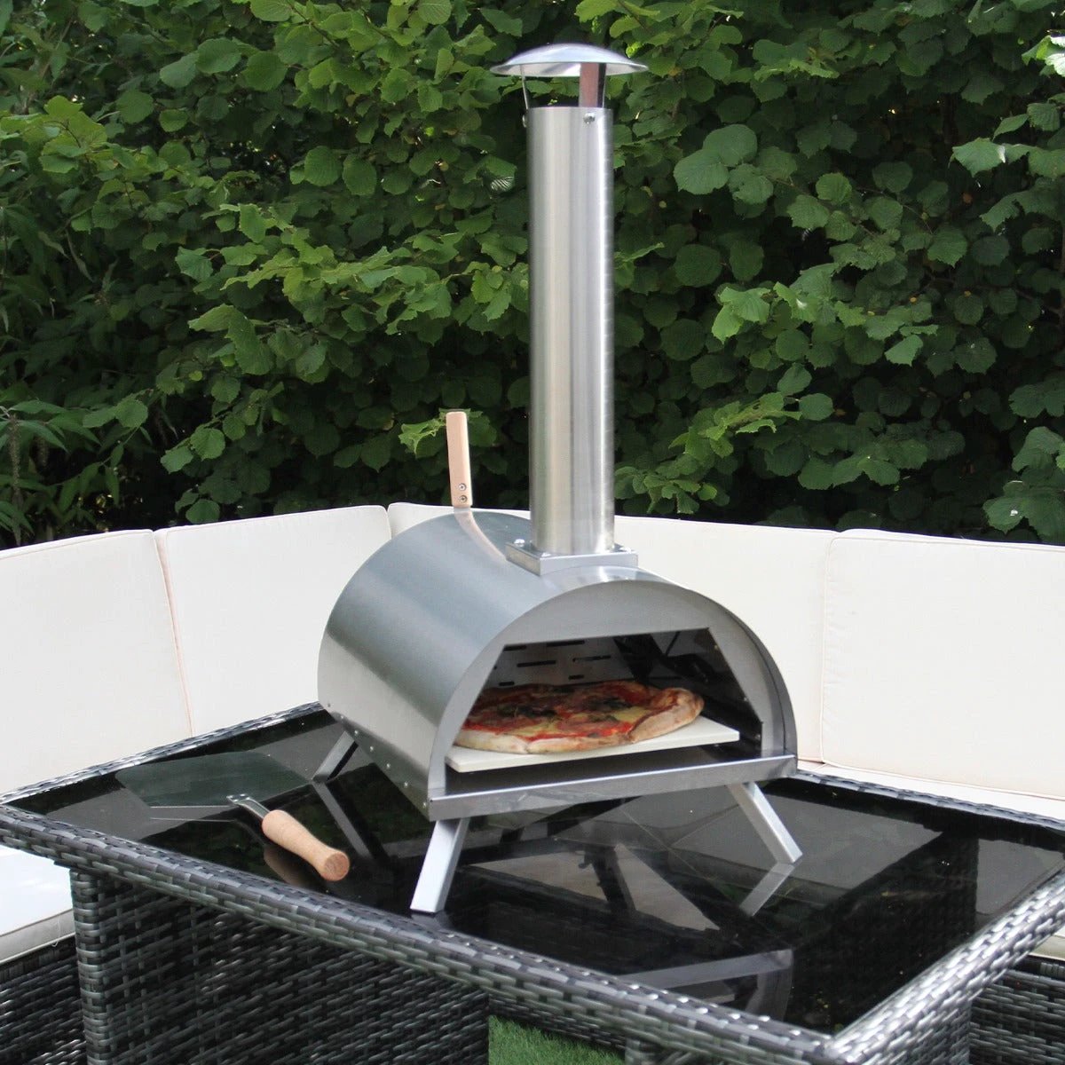 Monster Shop Outdoor Table Top Pizza Oven -