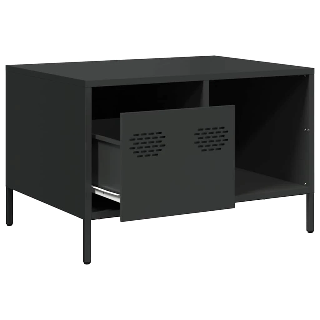 VidaXL Coffee Table 68.5x50x43.5 cm Cold Rolled Steel Industrial Living Room Decor by vidaXL