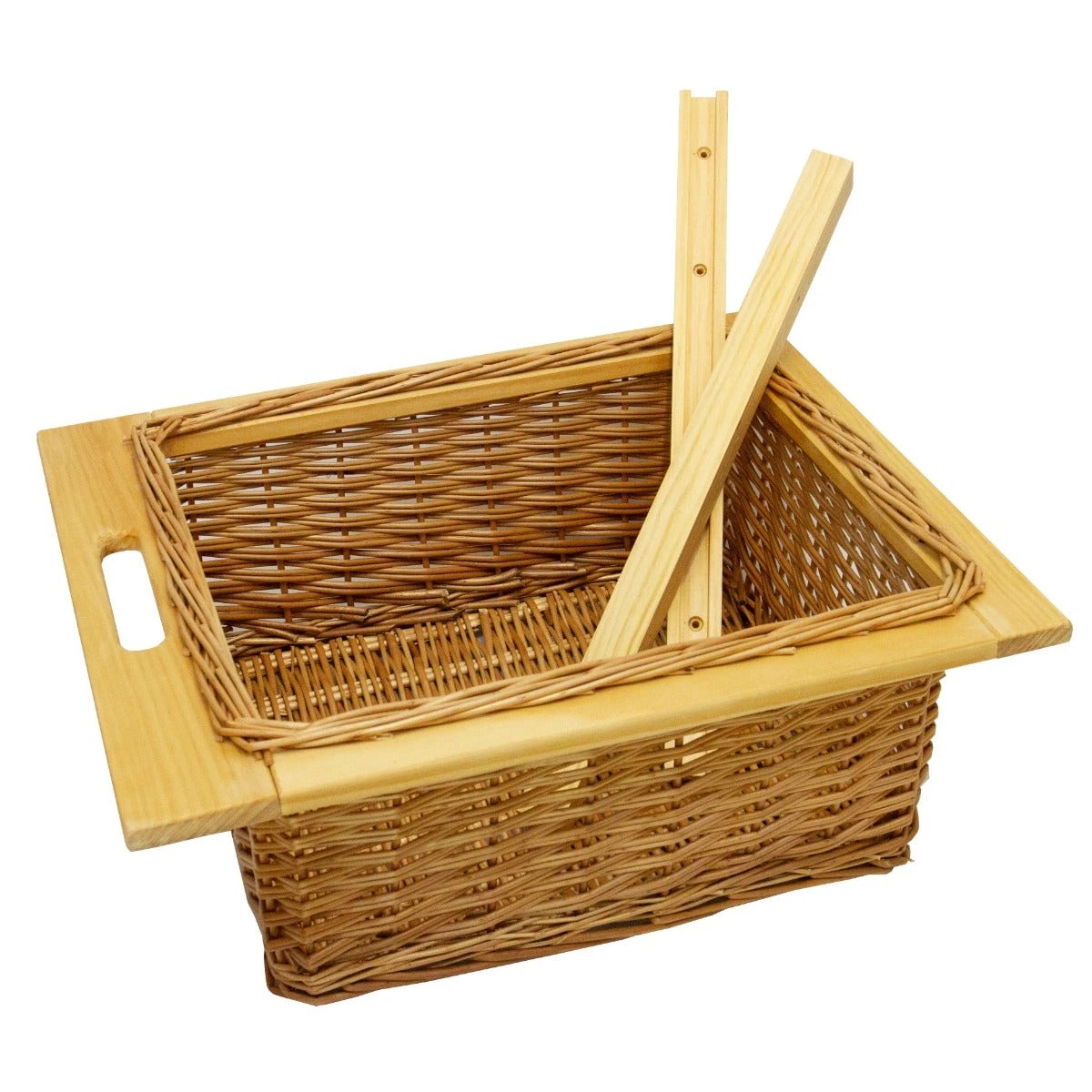 2 x Pull Out Wicker Kitchen Baskets 500mm by Monster Shop