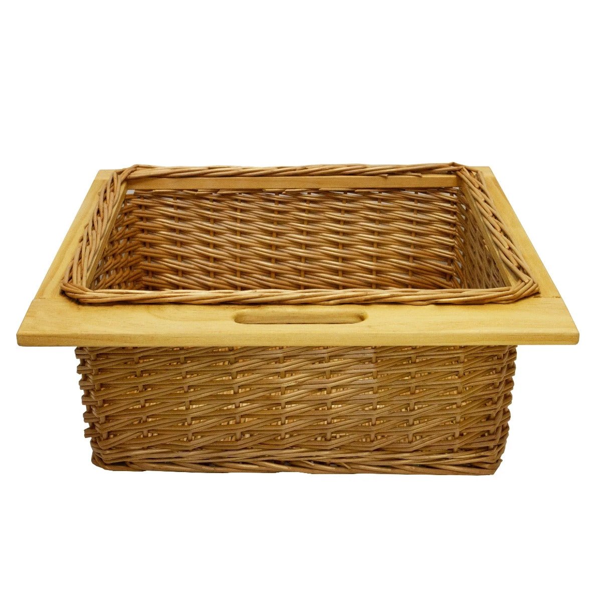 Pull Out Wicker Kitchen Baskets 600mm by Monster Shop